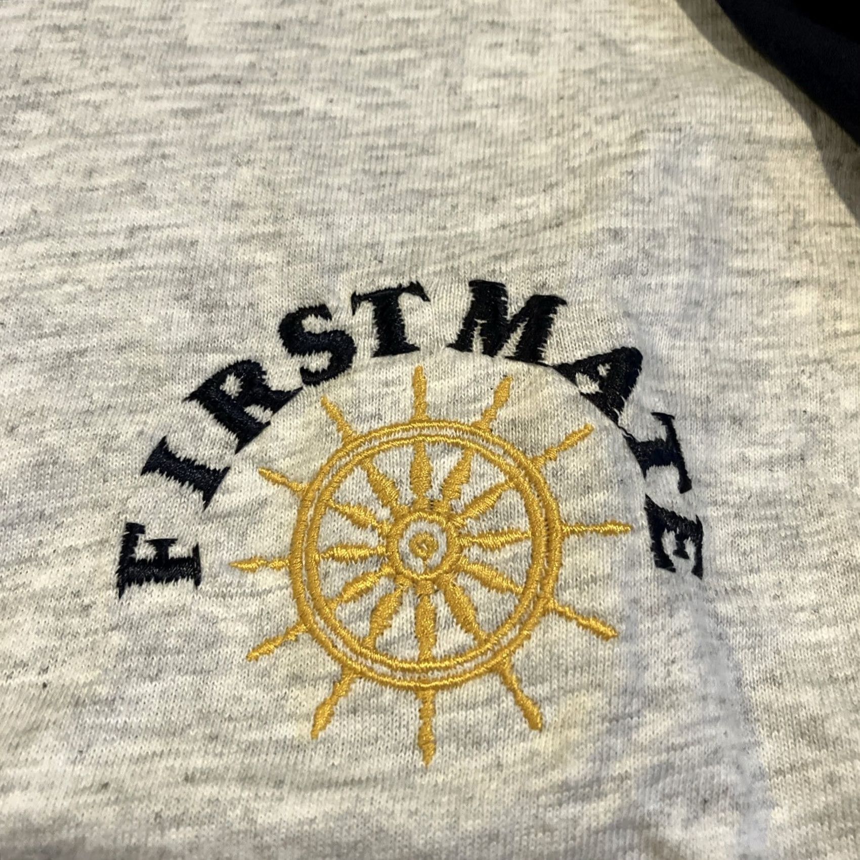 Both VINTAGE Signal Captain & FIRST MATE Matching T Shirts L Mens Gray Size US L / EU 52-54 / 3 - 3 Thumbnail