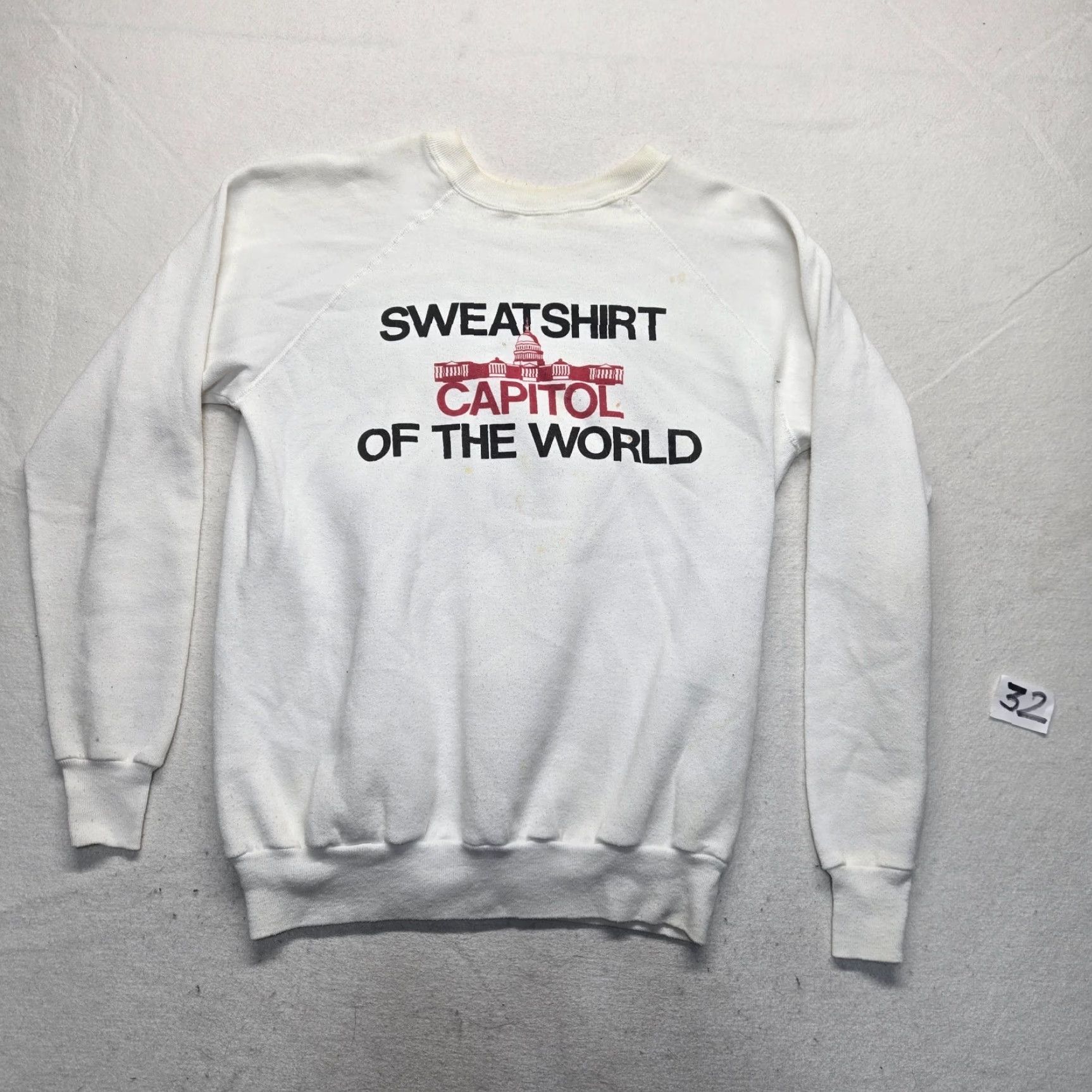 Vintage Martinsville Henry County Sweatshirt White Adult Large Crew Neck Long Sleeve Heavyweight Unisex Size US L / EU 52-54 / 3 - 2 Thumbnail