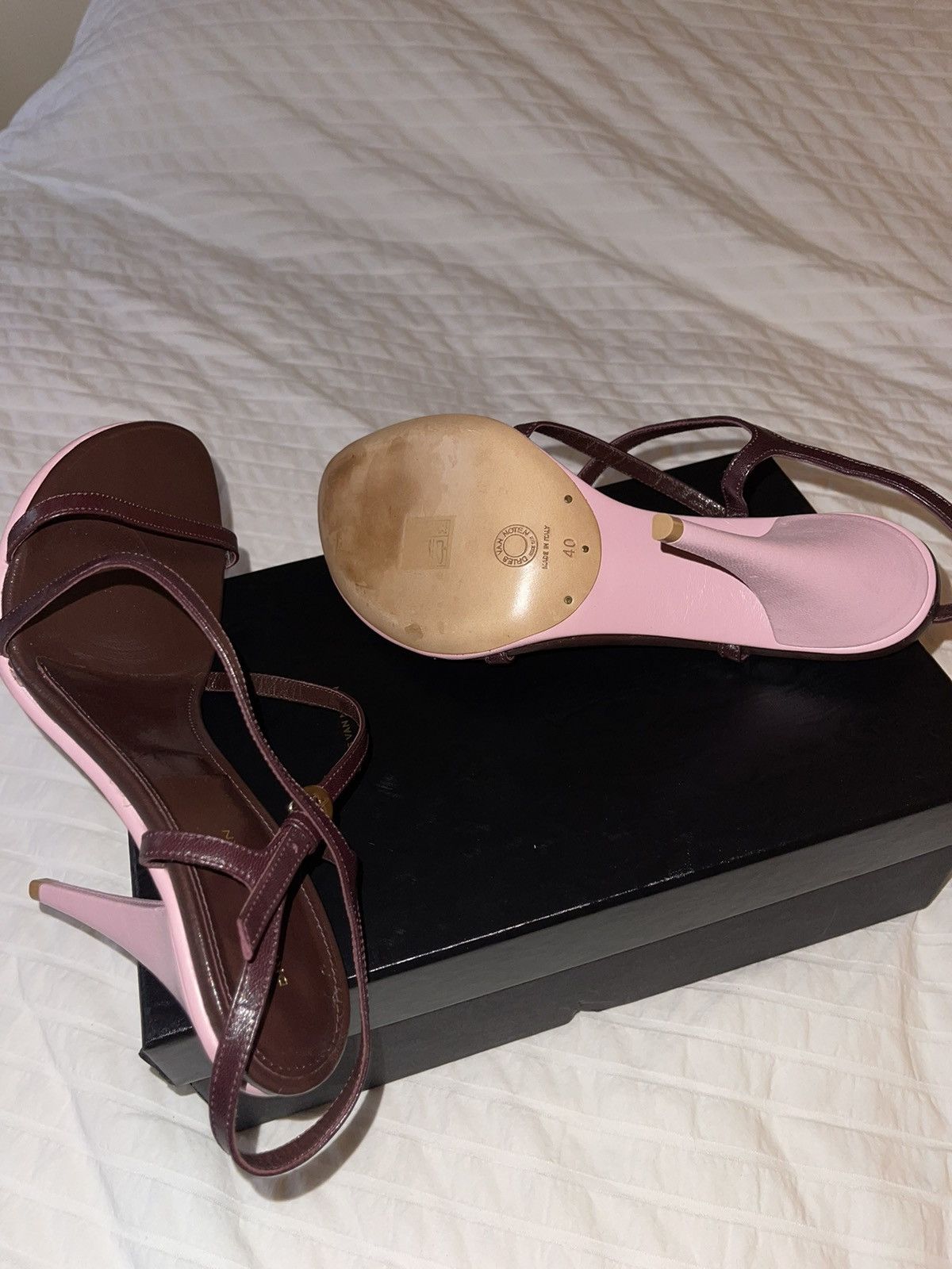 Dries Van Noten Dries Van Noten two-toned strappy heeled sandal Size US 10 / IT 40 - 5 Thumbnail