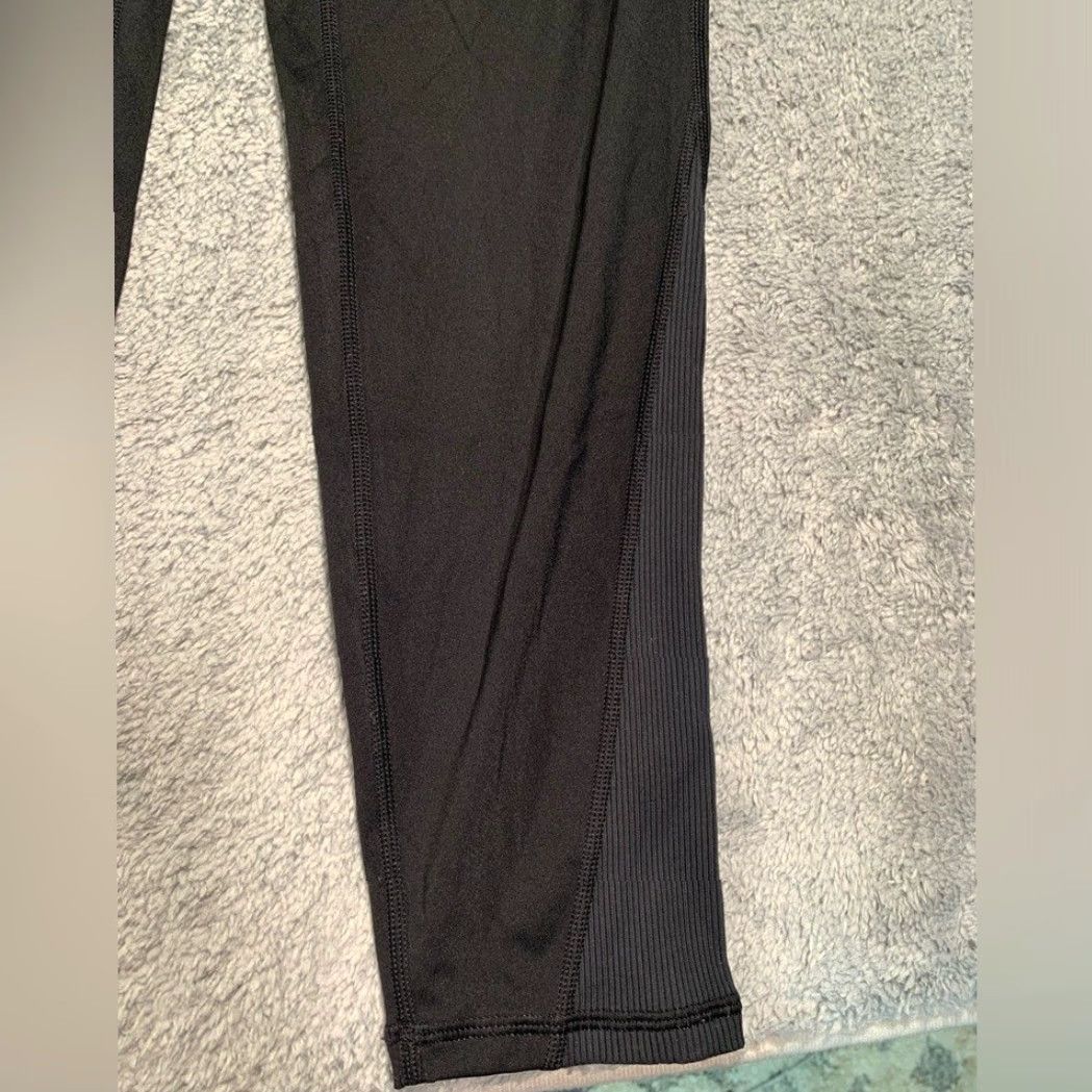Vintage Aerie Legging Women L Black High Rise Ankle Regular Size Large Offline Goals 7/8 Size 36" / US 14 / IT 50 - 2 Thumbnail