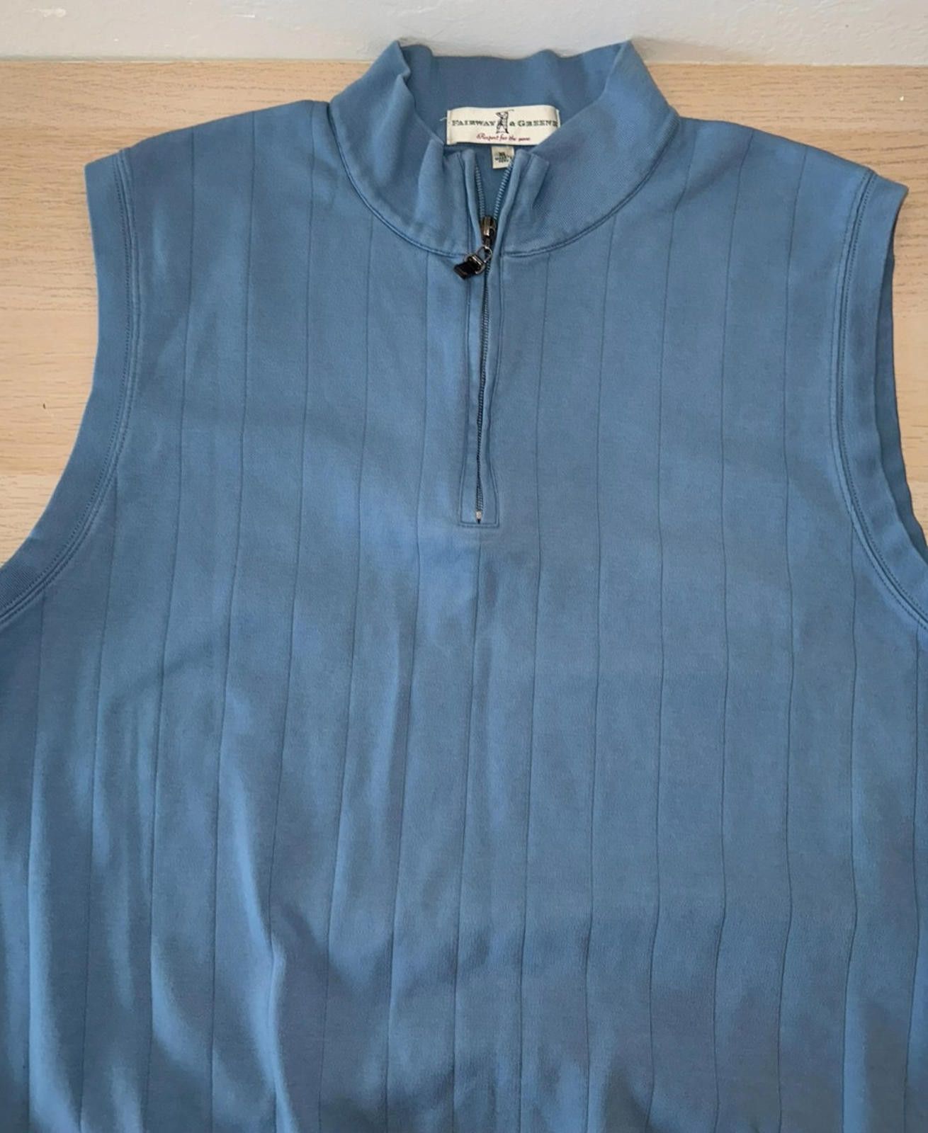 Designer Fairway & Greene Golf Vest Men’s XL, Baby Blue Performance Size ONE SIZE - 1 Thumbnail