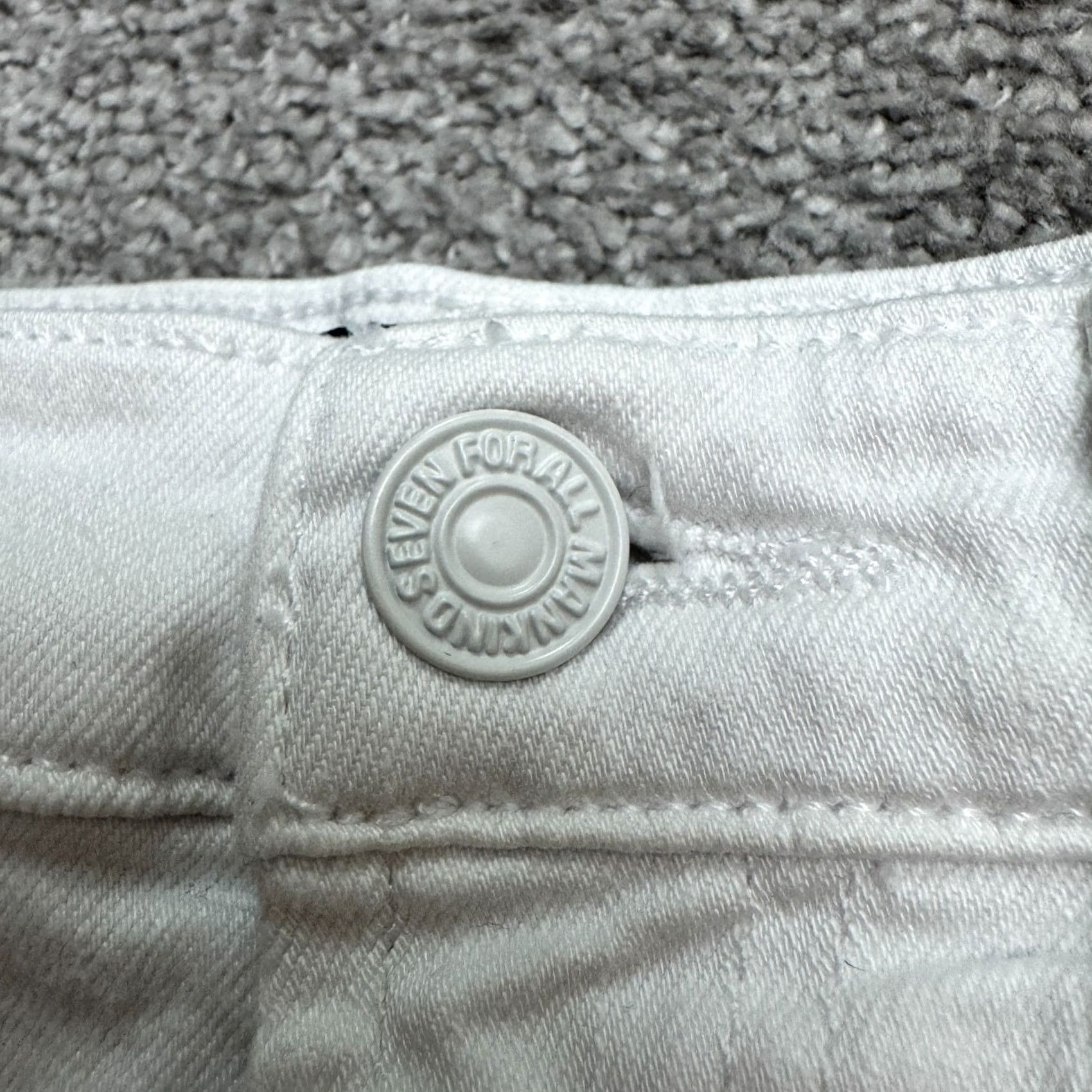 7 For All Mankind 7 For All Mankind The High Waist Ankle Skinny Denim Jeans Women 25 White Raw Hem Slim 5-Pocket Mens Womens Boys Girls City Streetwear Vintage No Size 42" / US 20 - 5 Thumbnail