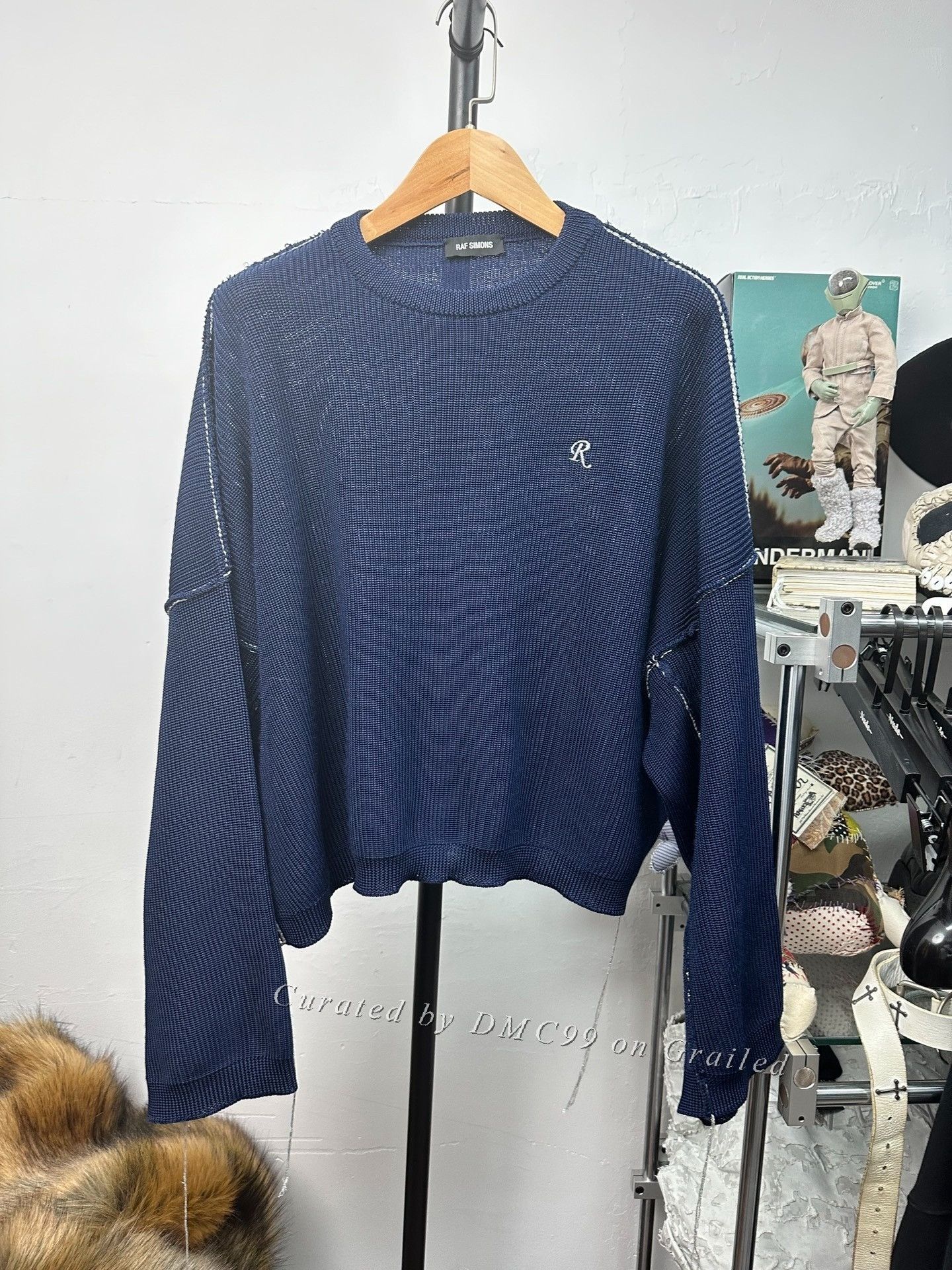 Raf Simons Cropped Sweater | Grailed