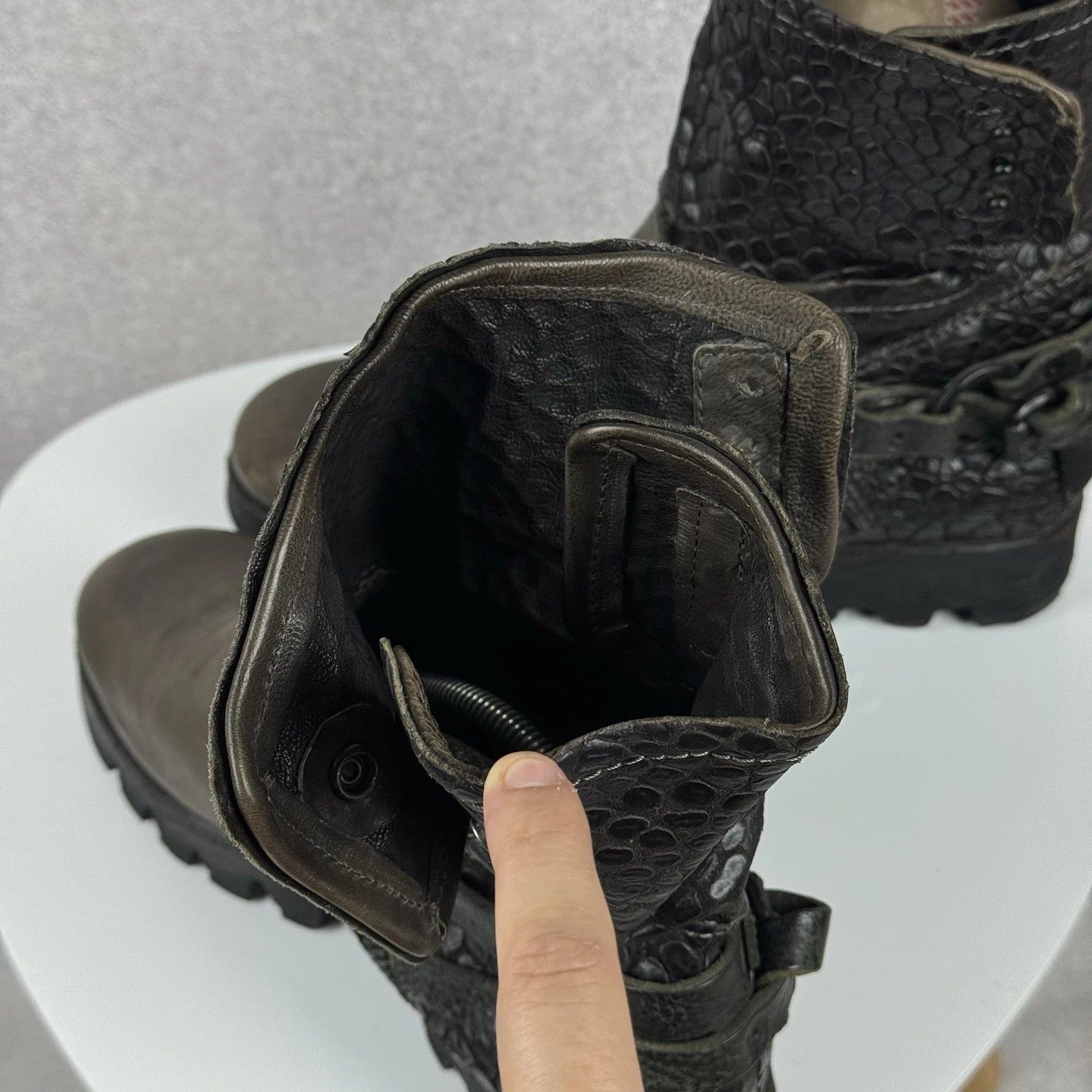 A.S.98 AS 98 Airstep Biker Leather Boots Rockstar Women Size US 11 / IT 41 - 6 Thumbnail