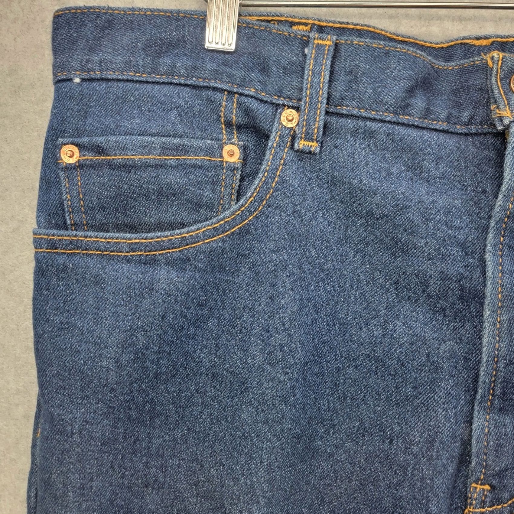 Levi's Levis 517 Jeans Mens 38x32 Blue Dark Wash Denim Bootcut Western Cowboy Shirt? Size US 38 / EU 54 - 3 Thumbnail