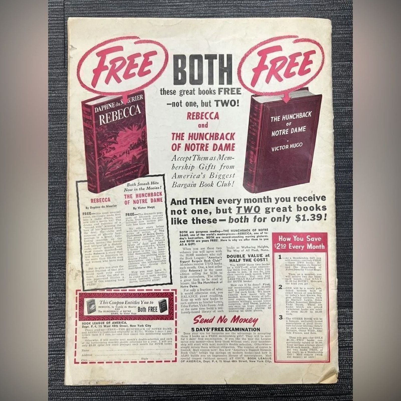 PICARD Vintage PIC Magazine - April 16, 1940 - Collectible Size ONE SIZE - 2 Thumbnail