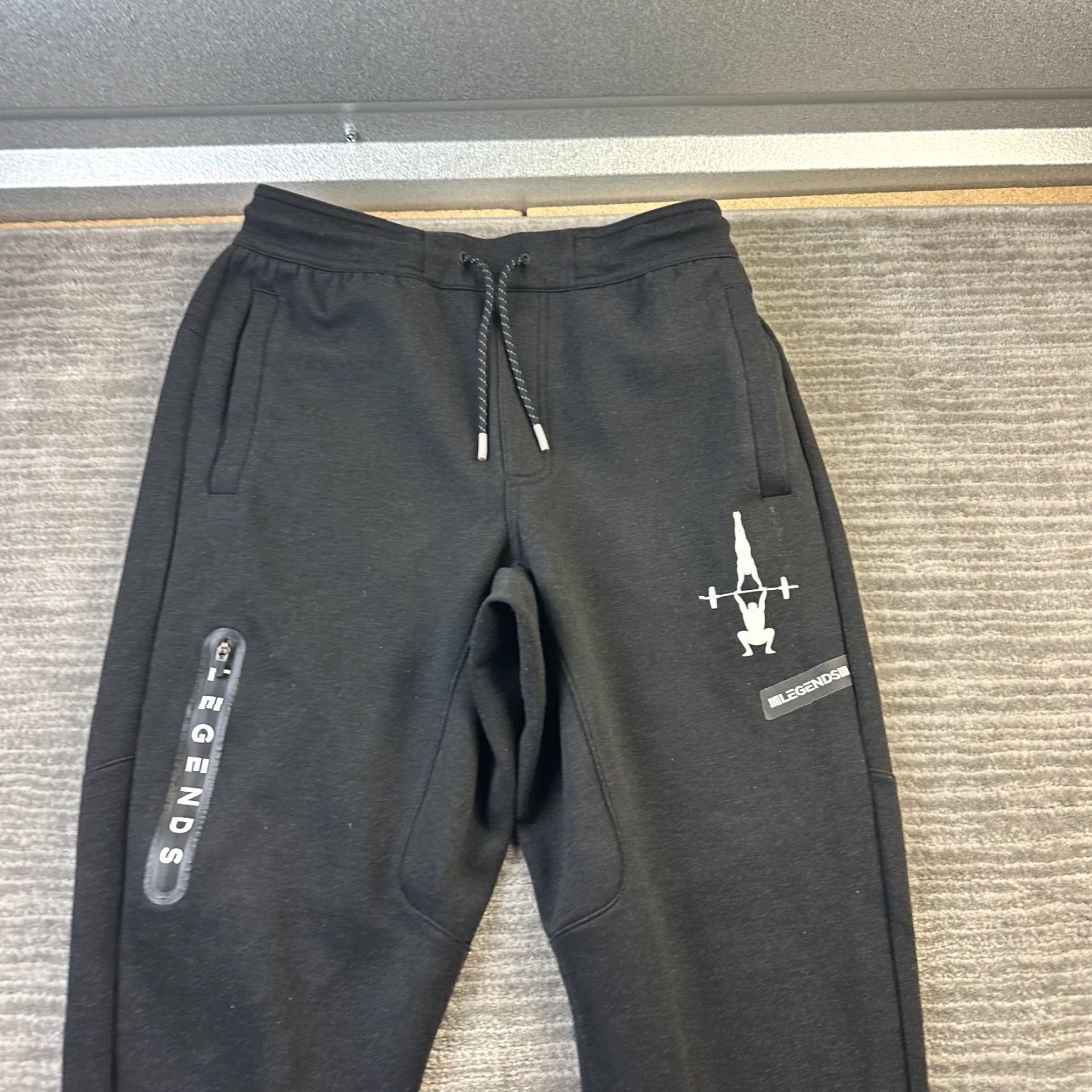 Vintage Legends Pants Tapered Jogger Mens Small Black Size US 29 - 3 Thumbnail