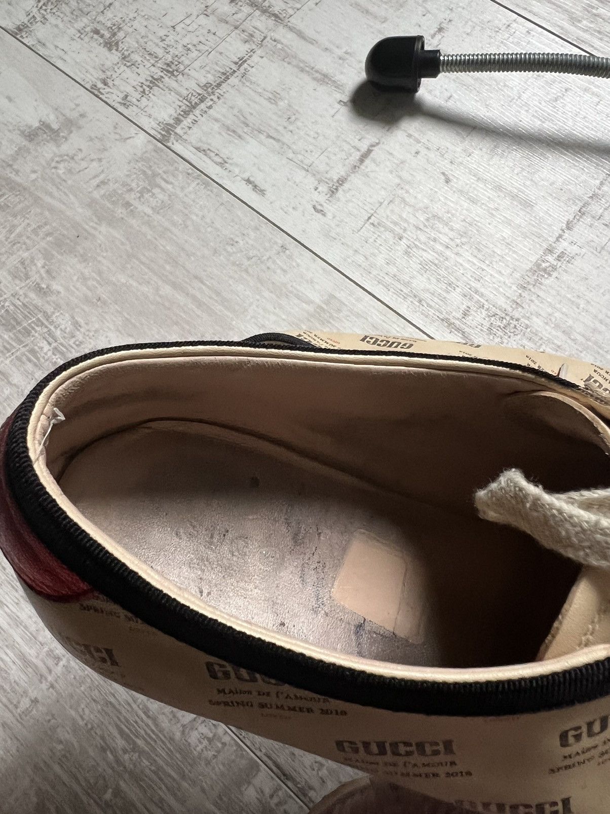 Gucci Gucci 2018 Falacer Low Top Calfskin Shoes Monogram Size US 8.5 / EU 41-42 - 10 Thumbnail