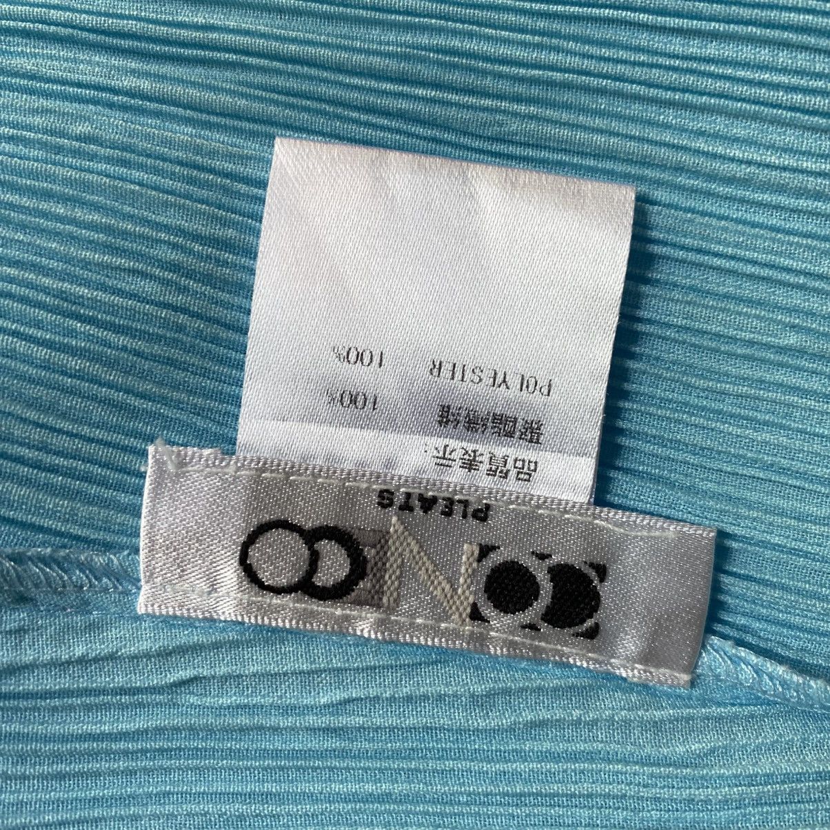 Coneco Sky Blue Pleated Elastic-Waist Skirt