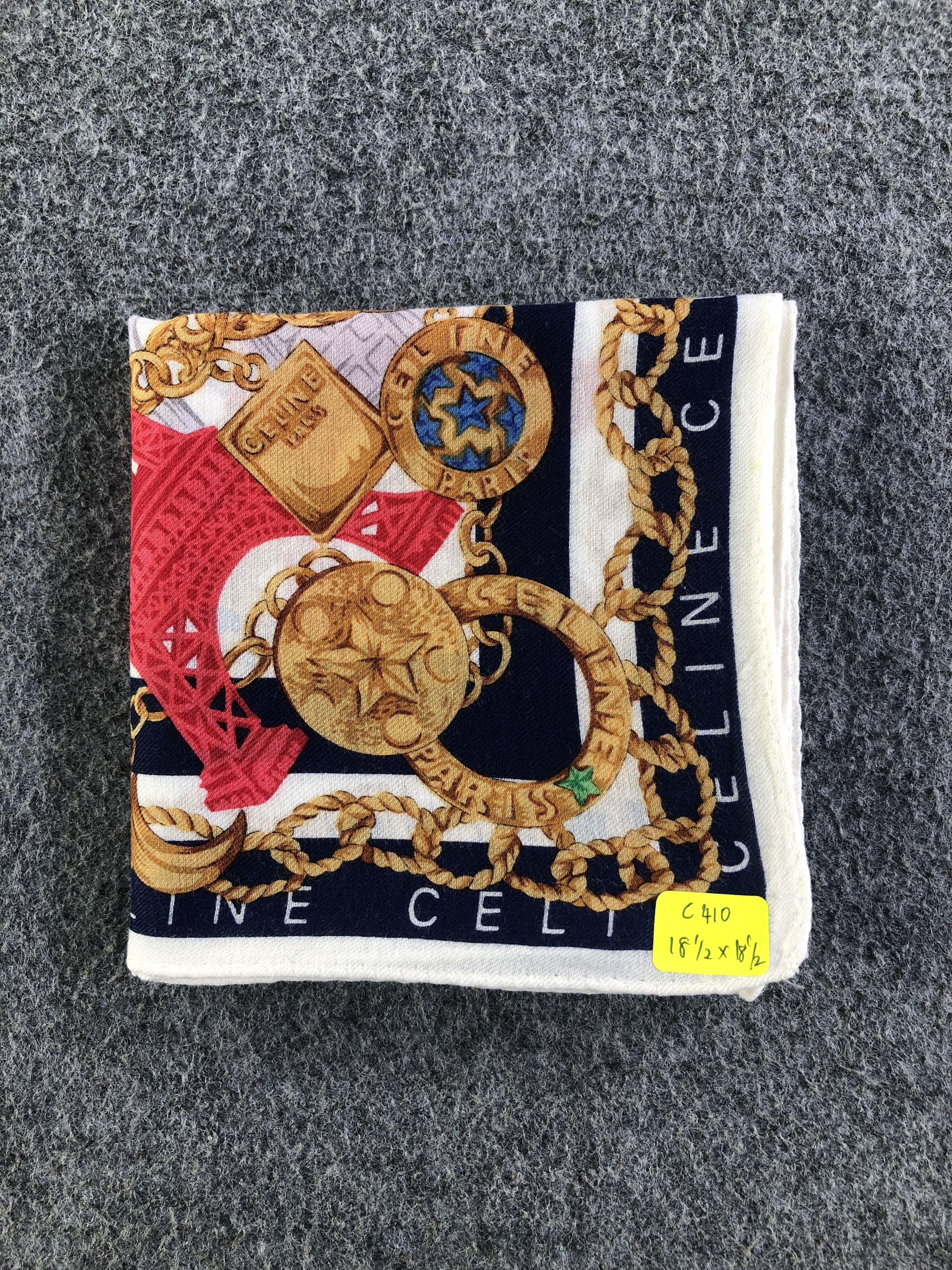 Celine Celine Handkerchief / Bandana / Neckerchief C410 Size ONE SIZE - 6 Thumbnail