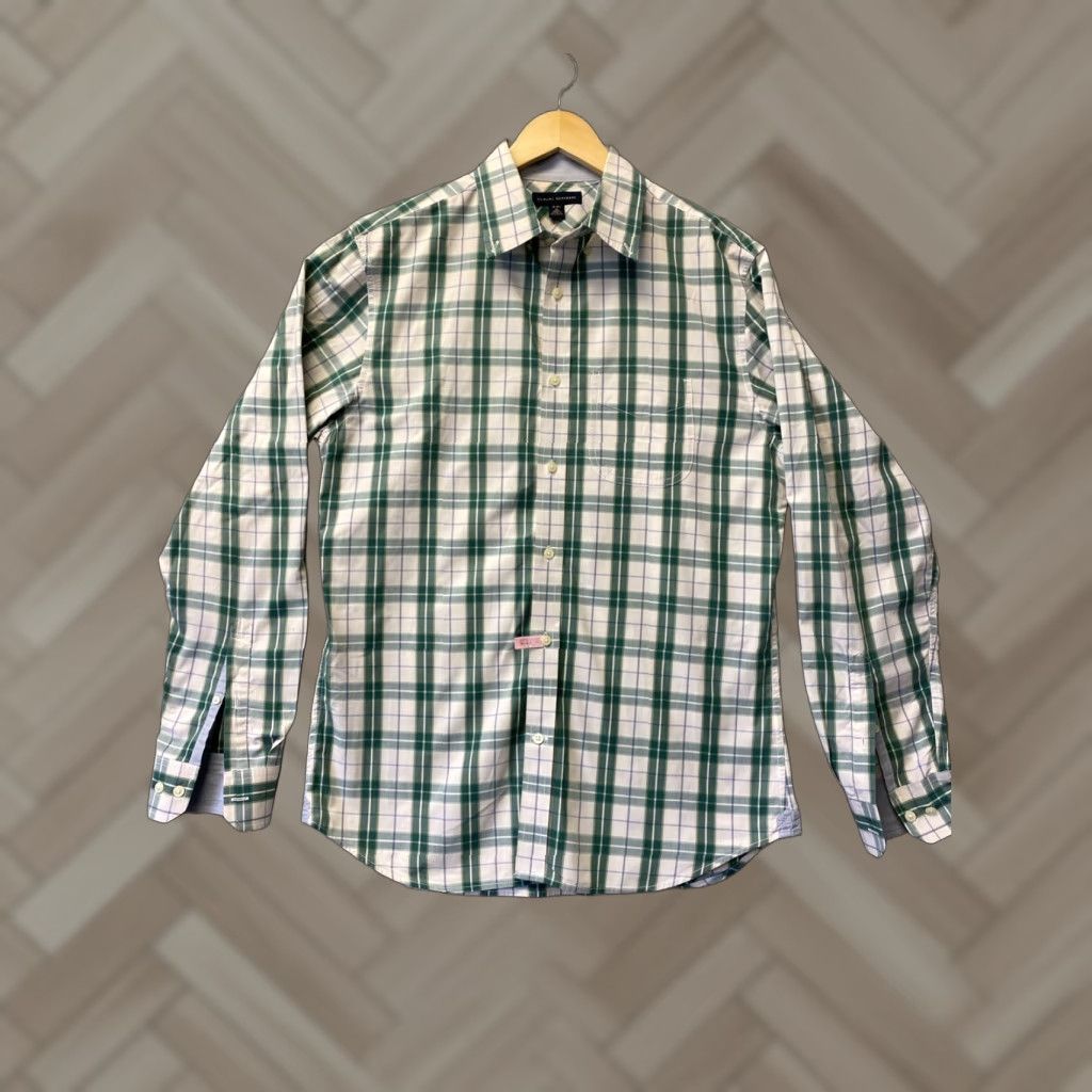 Banana Republic Banana Republic Shirt Green Plaid Checkered Size M Long Sleeve Button-Up Mens Size US M / EU 48-50 / 2 - 1 Thumbnail