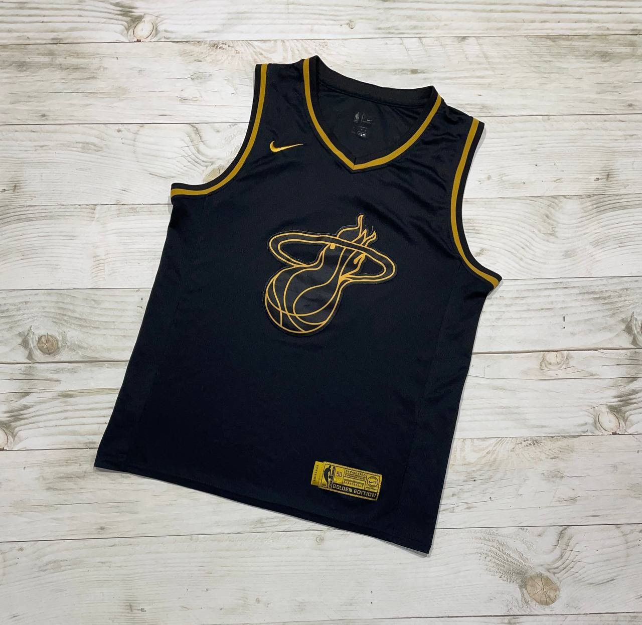 Nike Nike Miami Heat Dwyane Wade #3 Jersey NBA Gold Edition Size US L / EU 52-54 / 3 - 2 Thumbnail