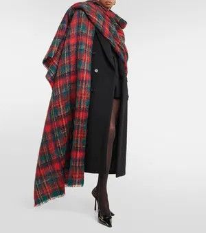 Saint Laurent Paris o1b1hav110325 766760 Size: OS / Unisex Scarf in Multicolor Size ONE SIZE - 5 Thumbnail