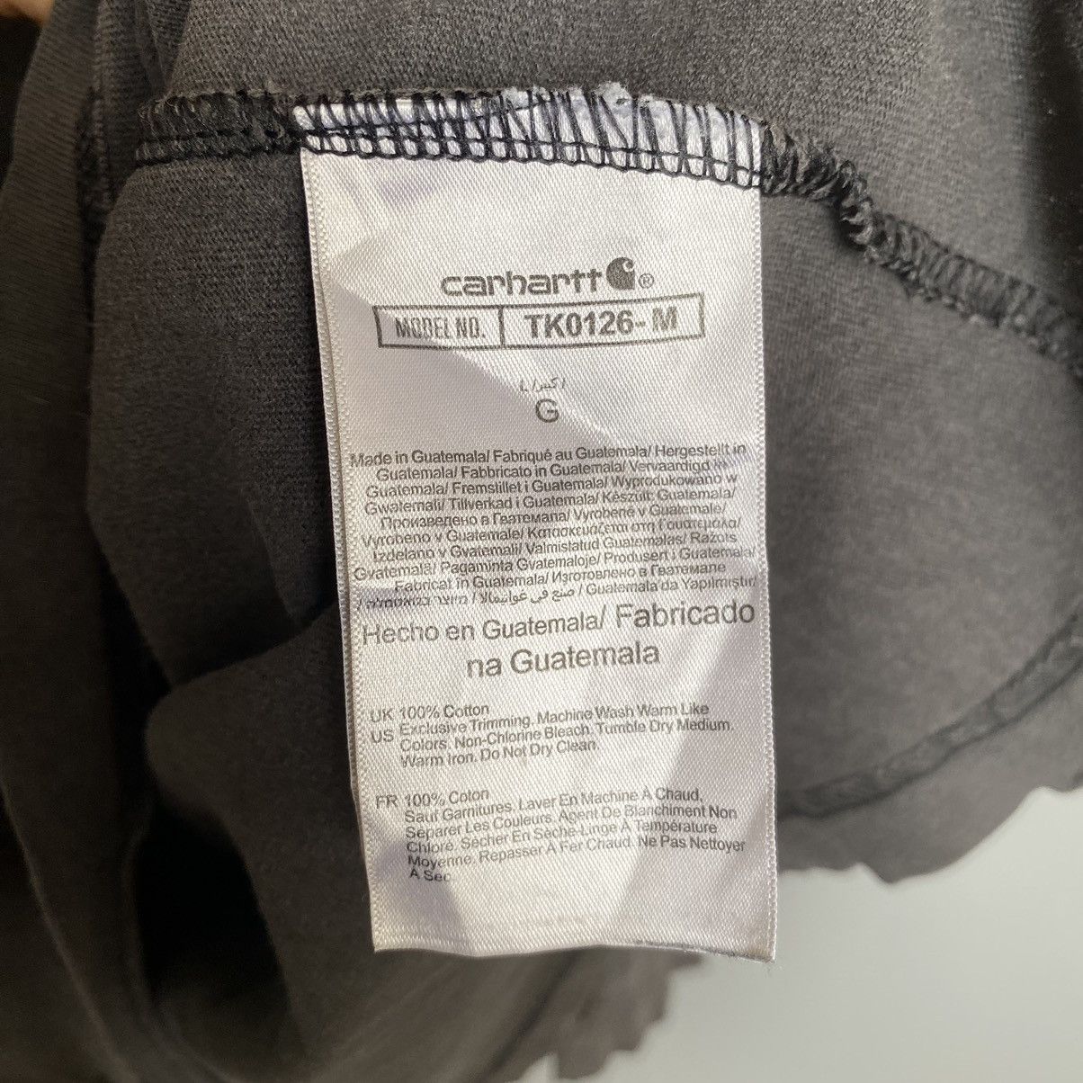 Carhartt Thrashed Faded Vintage Y2K Carhartt Pocket ERD GRUNGE L/S T Size US XL / EU 56 / 4 - 12 Thumbnail
