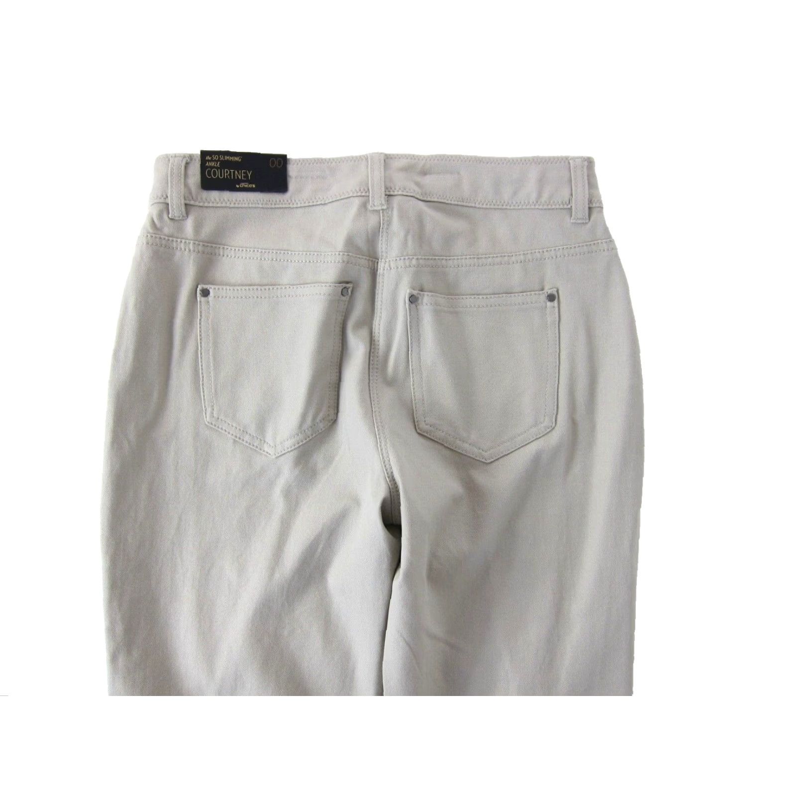 Vintage VINTAGE Chico's Beige Palamino Courtney Stretch So Slimming Control Ankle Pant 00/XS Size 26" / US 2 / IT 38 - 6 Thumbnail