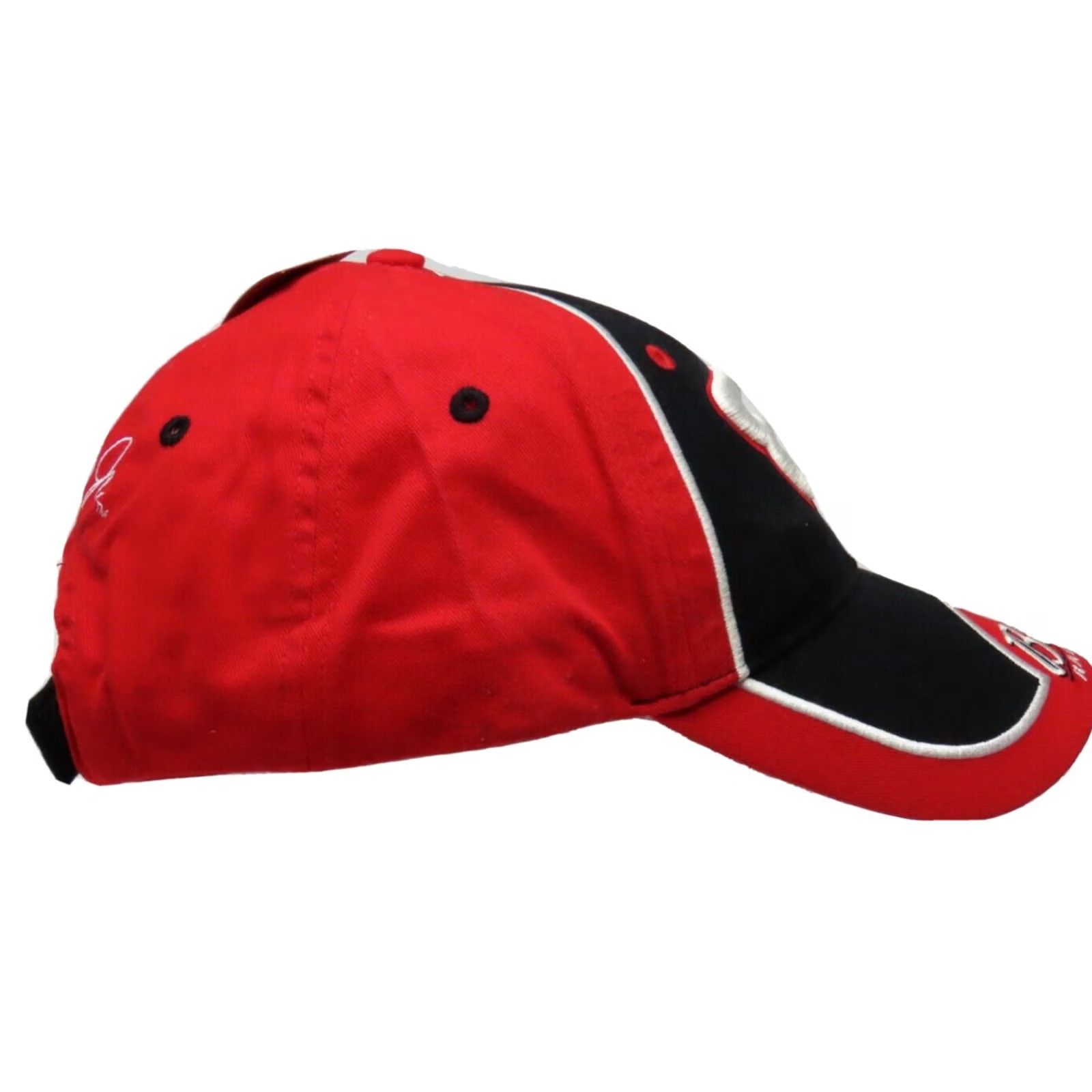NASCAR Bud Racing Nascar Dale Earnhardt Jr #8 Red White Black Trucker Cap Hat AP Action Mens Adjustable Multi-Color Cotton Beer Trucker Hat NASCAR Cap Size ONE SIZE - 4 Thumbnail