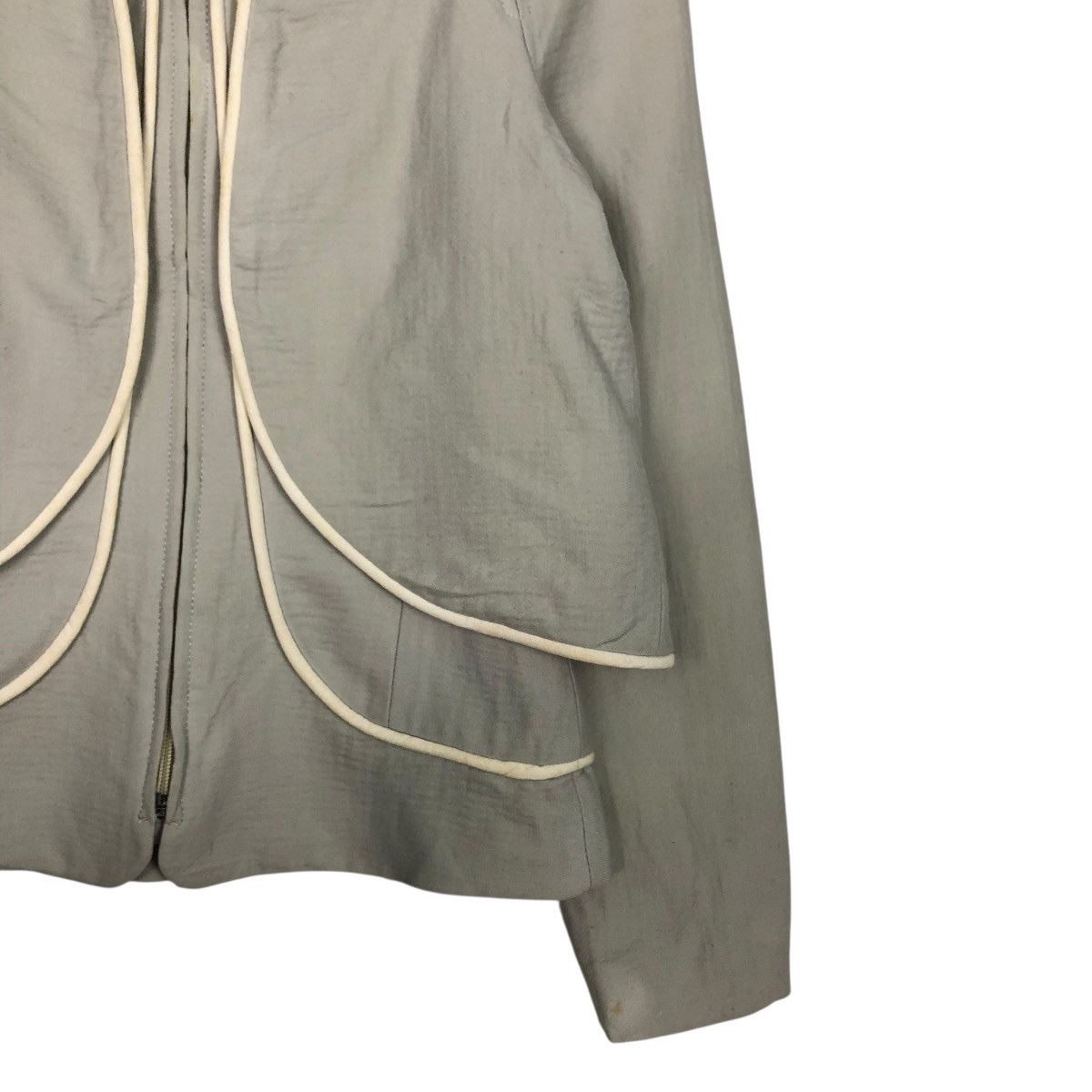 Hussein Chalayan 🔥CROPPED DOUBLE LAYER DESIGN JACKET HUSSEIN CHALAYAN Size M / US 6-8 / IT 42-44 - 7 Thumbnail