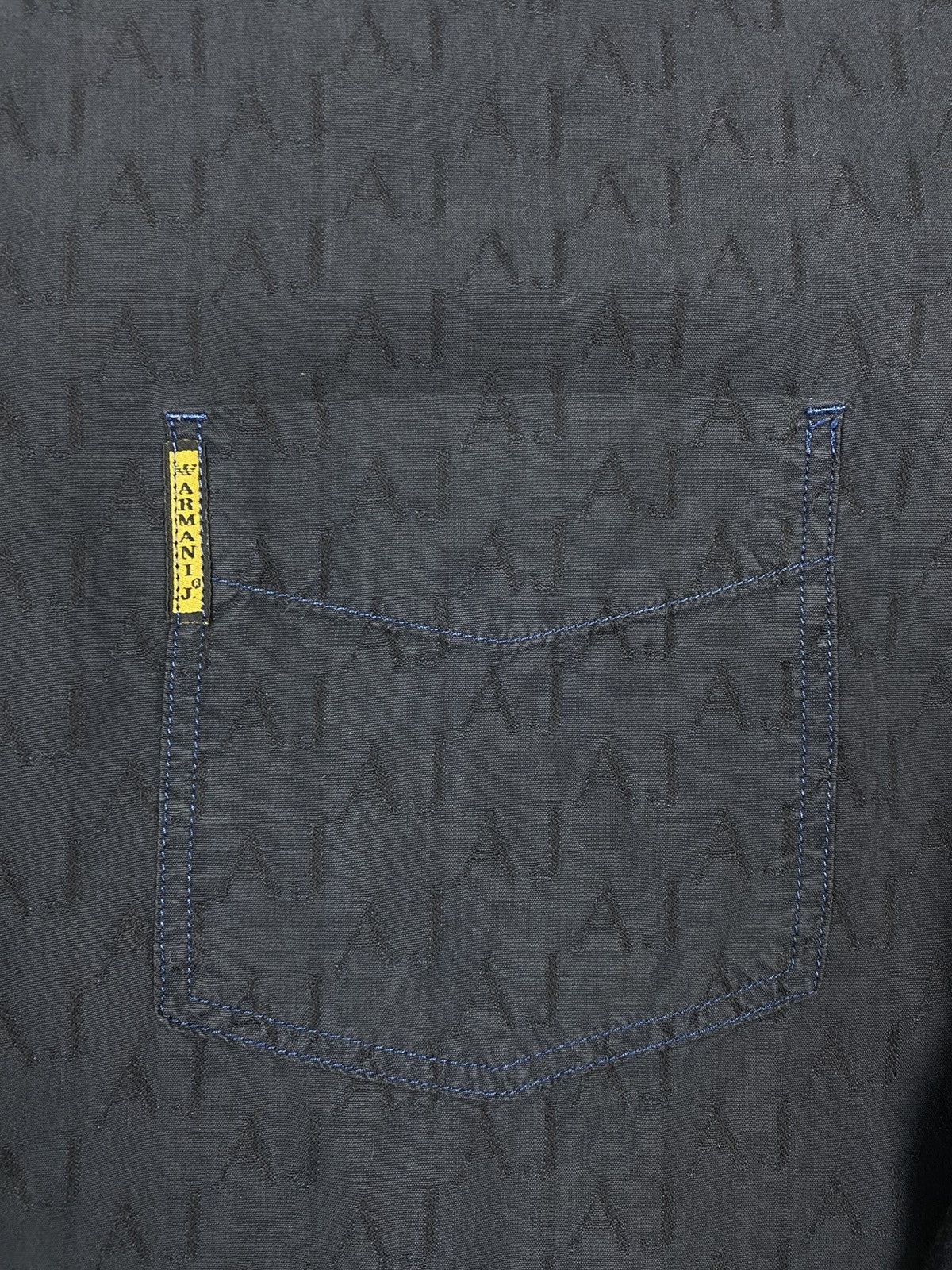 Giorgio Armani Armani Jeans Button-Up Long Sleeve Shirt Monogram Print Size US L / EU 52-54 / 3 - 6 Thumbnail