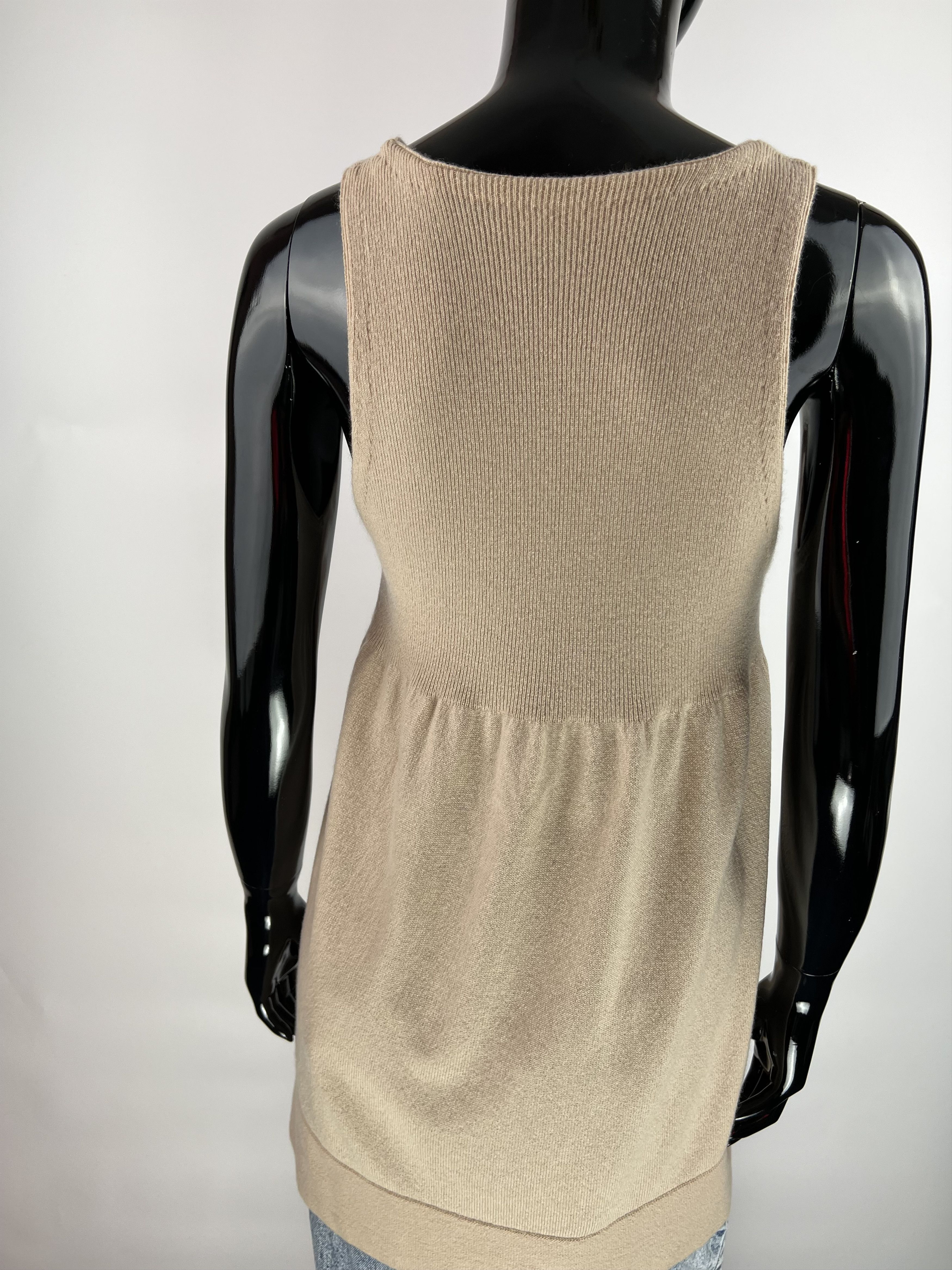 DOROTHEE SCHUMACHER Dorothee Schumacher 100% Cashmere Tank Top Pocket Size L Size L / US 10 / IT 46 - 4 Thumbnail