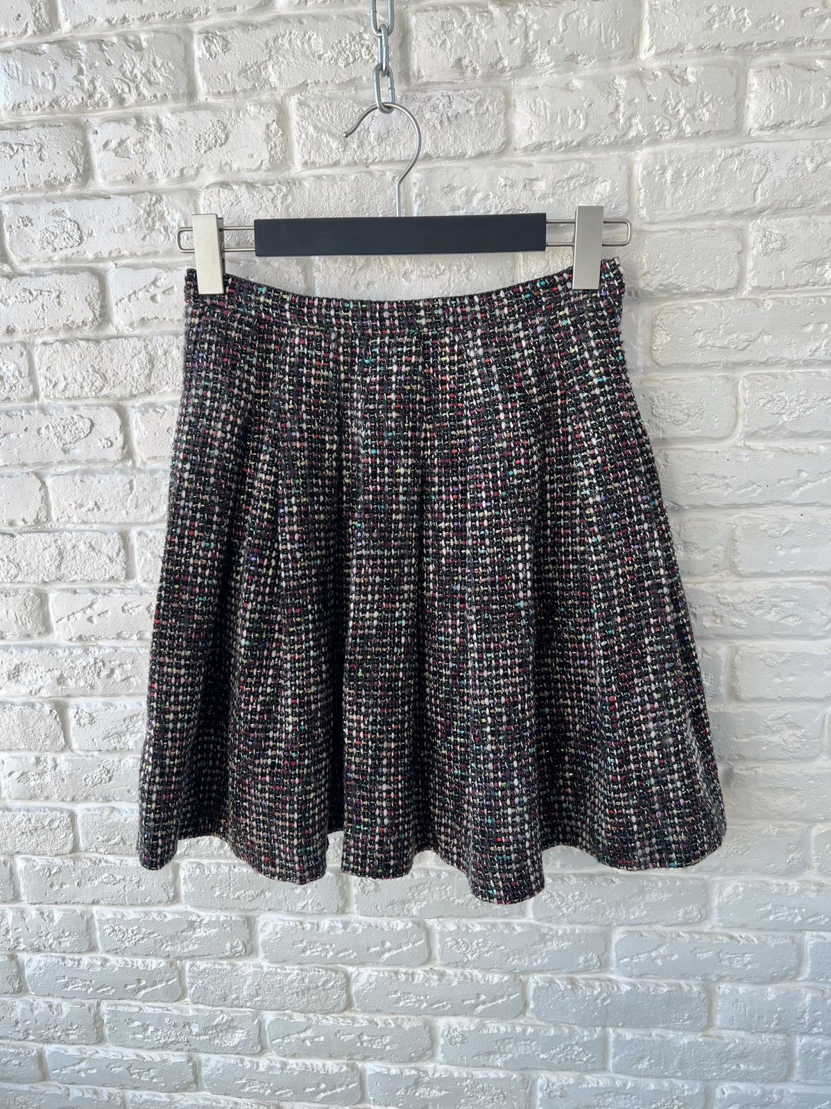 Dior Christian Dior Mixed Tweed Wool Skirt Size 27" / US 4 / IT 40 - 1 Thumbnail