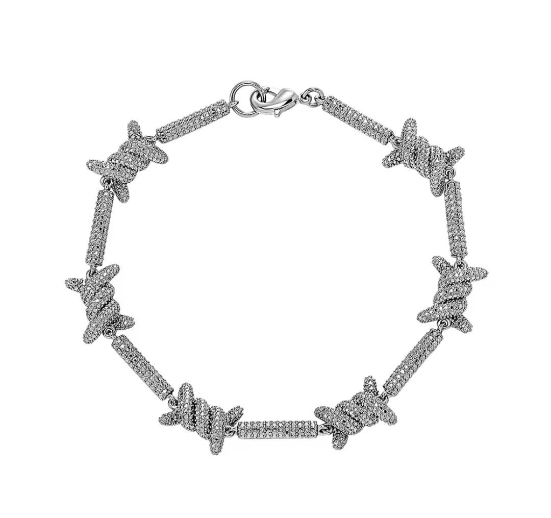 Other Bling Lux Barb Wire Hip Hop Bracelet 7-8inch Size ONE SIZE - 3 Thumbnail