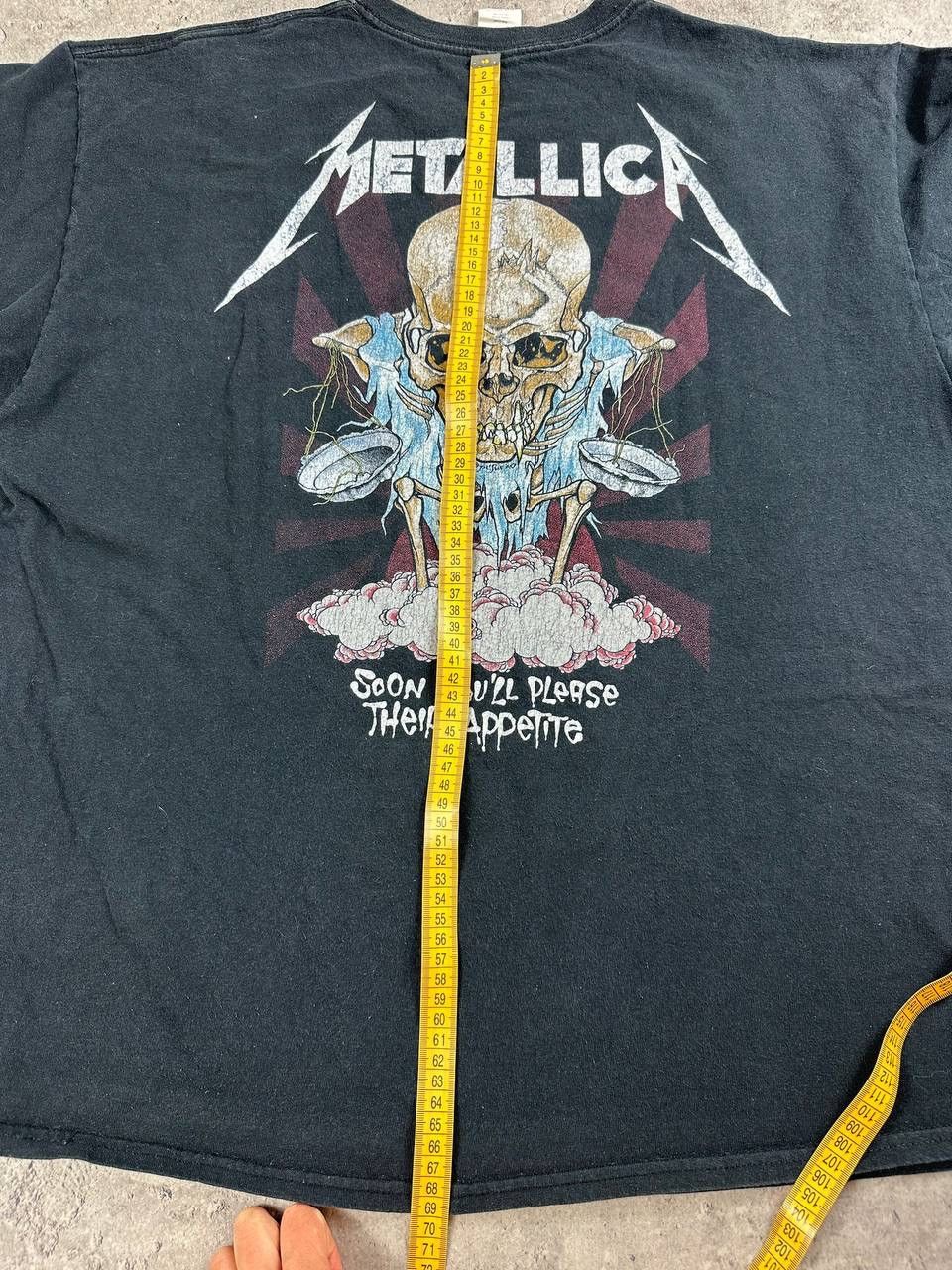 Gildan Faded T-Shirt Metallica - Their Money Tips Her Scales Again Size US XL / EU 56 / 4 - 12 Thumbnail