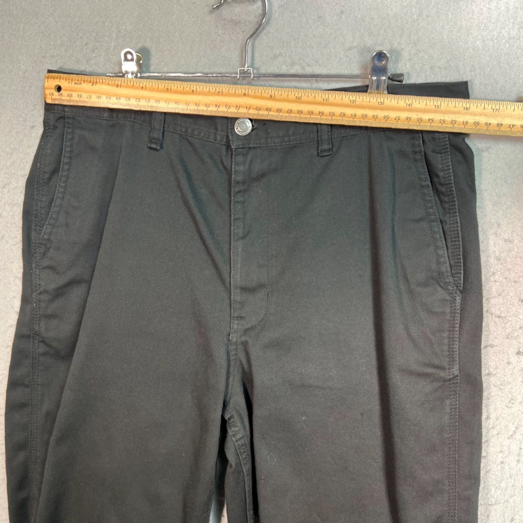Huf Huf Mens Size 30 Black 3D Fit Chino Pants Cotton Blend Size US 30 / EU 46 - 5 Thumbnail
