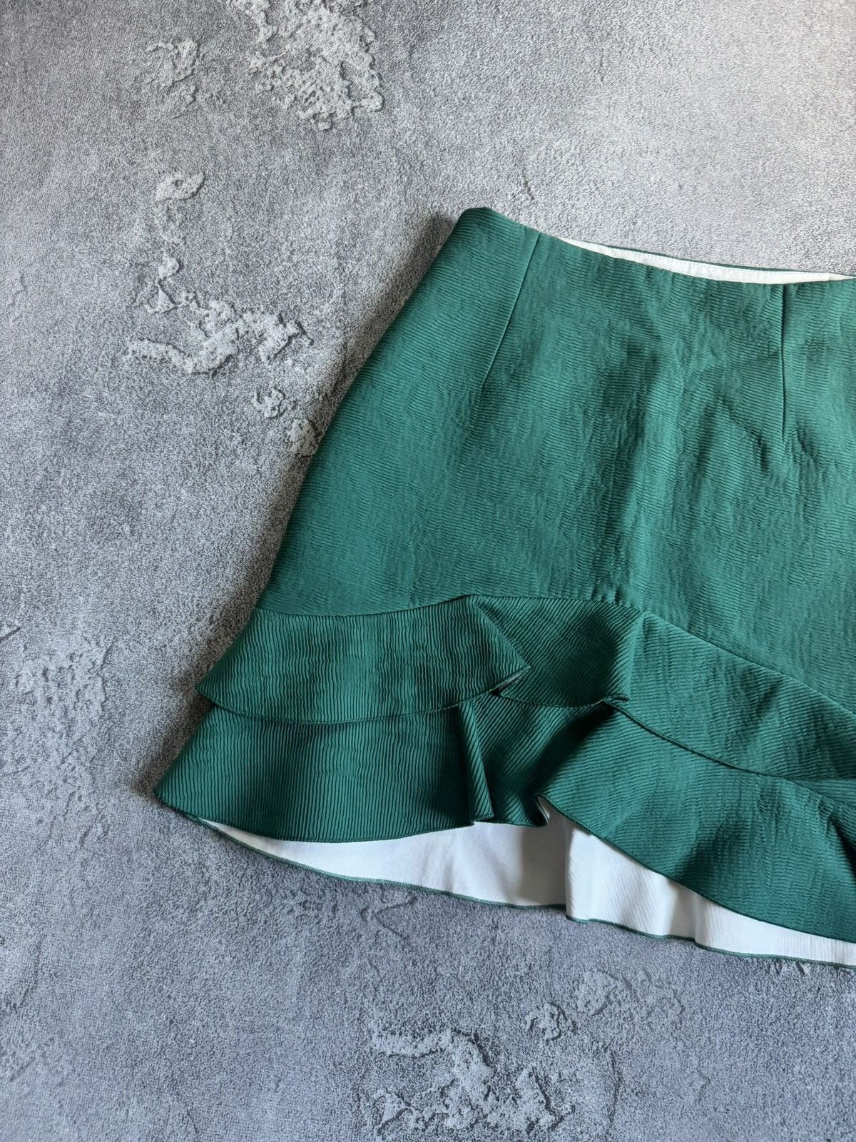 Sandro Sandro 1/size viscose ruffle mini skirt casual old money Size 25" / US 0 / IT 36 - 10 Thumbnail