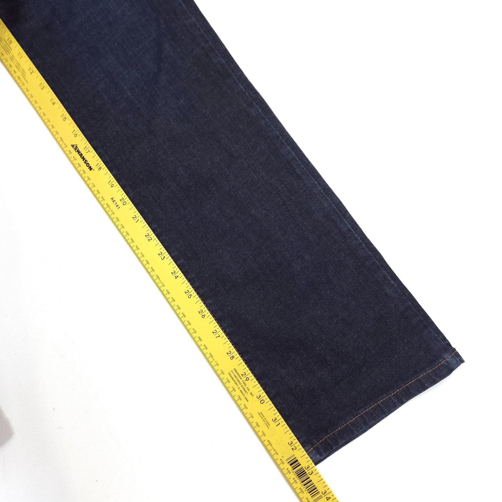 Mott & Bow Mott & Bow Slim Jeans Mens 35x33 Blue Stretch Dark Wash Size US 35 - 7 Thumbnail