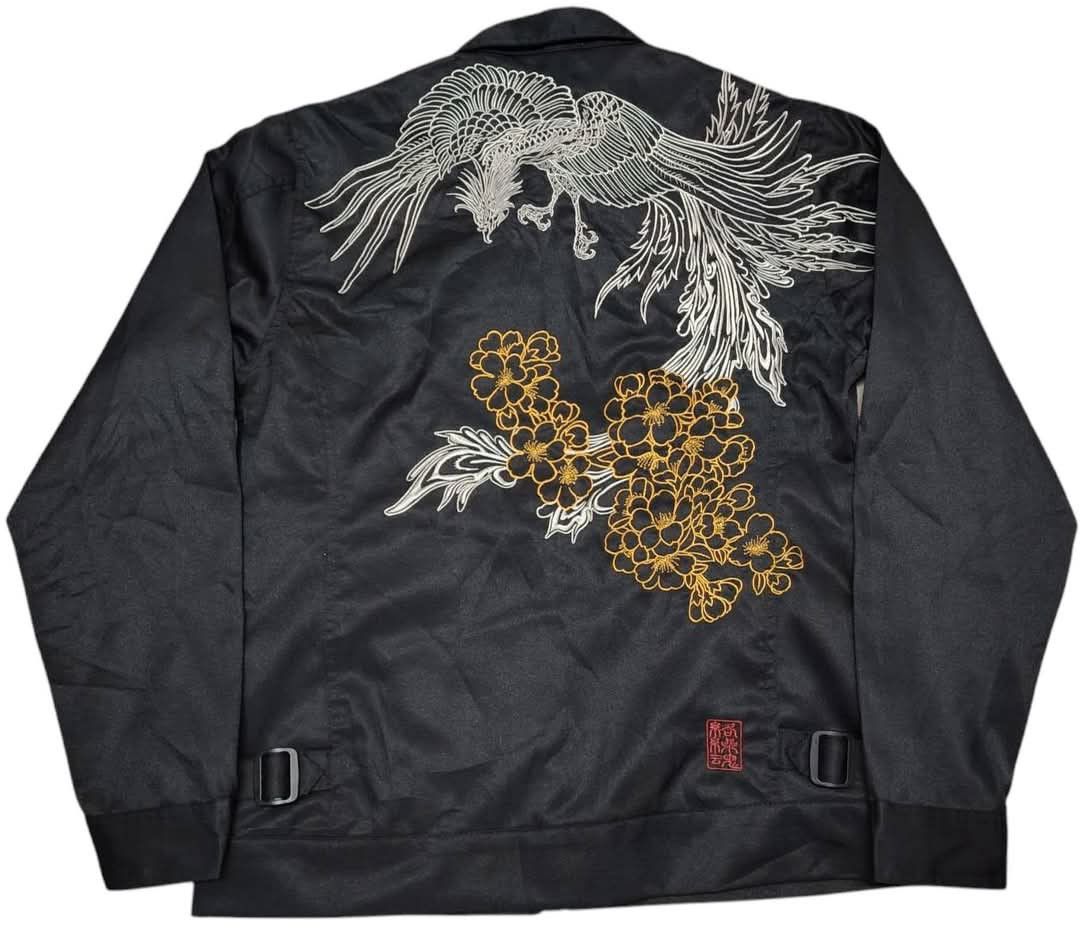 Japanese Brand Karakuri Tamashi Embroidered Jacket (F427) Size US L / EU 52-54 / 3 - 1 Thumbnail