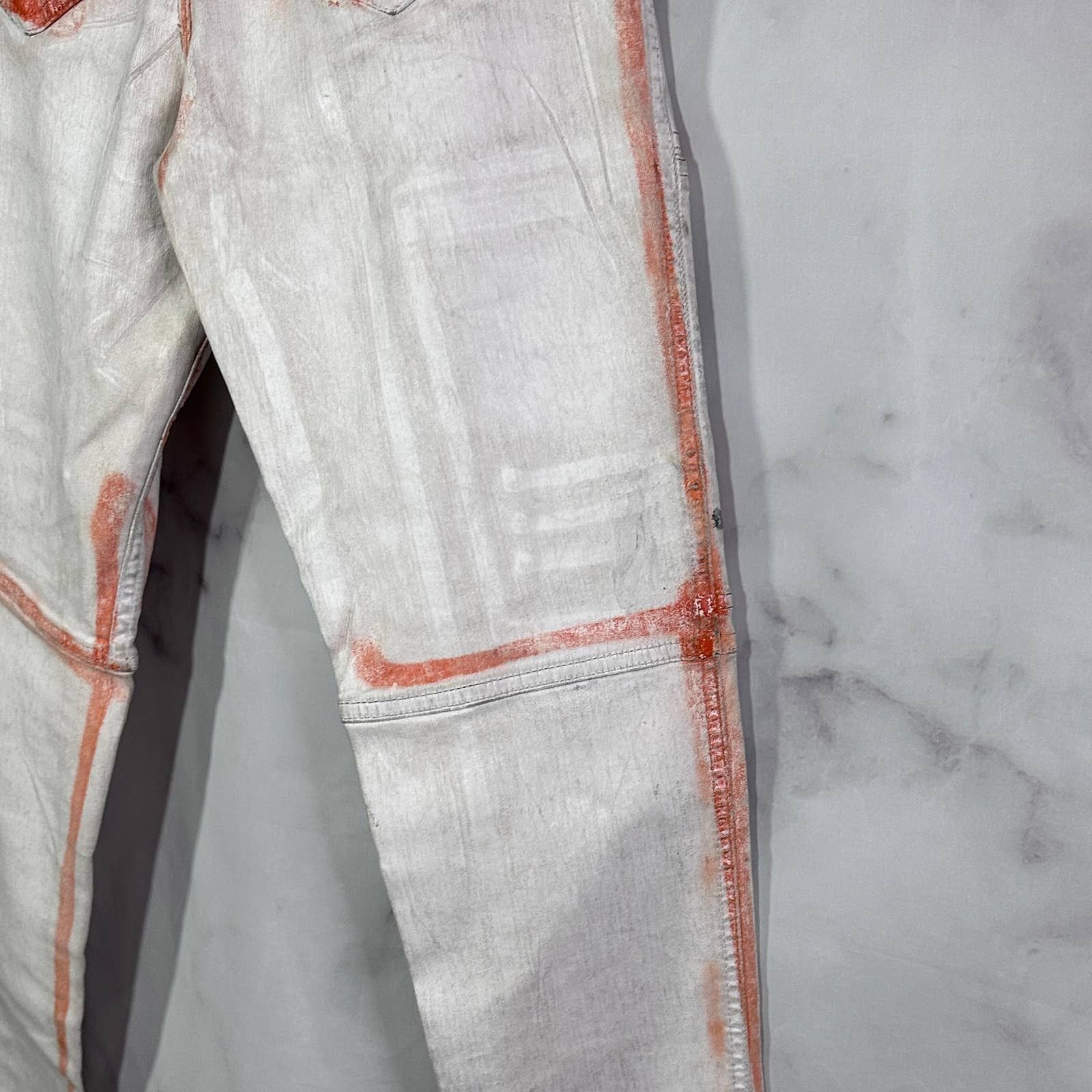 Rick Owens Drkshdw Painted Wax Nagakin Denim by Nyree Morrison Size US 31 - 10 Thumbnail
