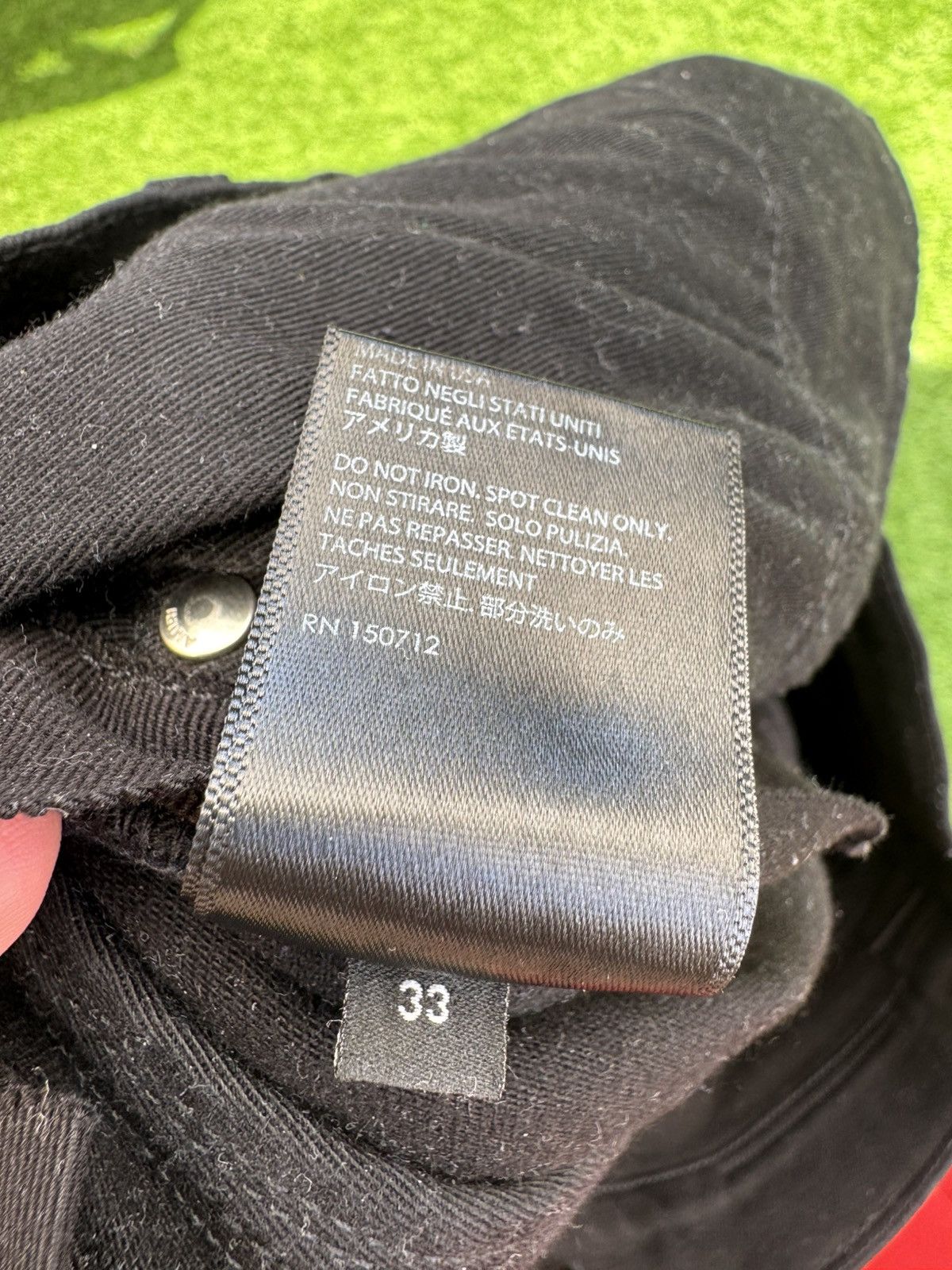 Amiri Amiri Jeans Black Black patch Size US 33 - 10 Thumbnail