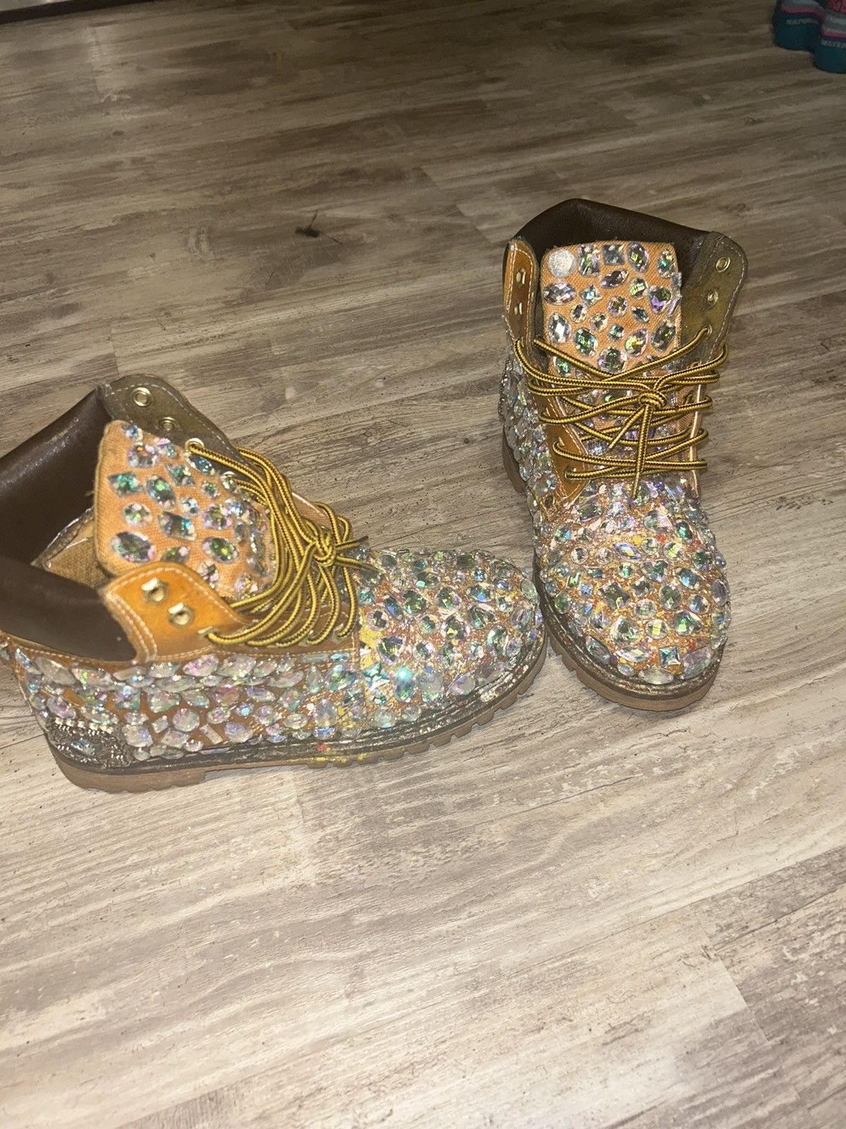 Designer Slumxweirdo Shattered Gem Industrial Work Boot Size US 13 / EU 46 - 1 Thumbnail