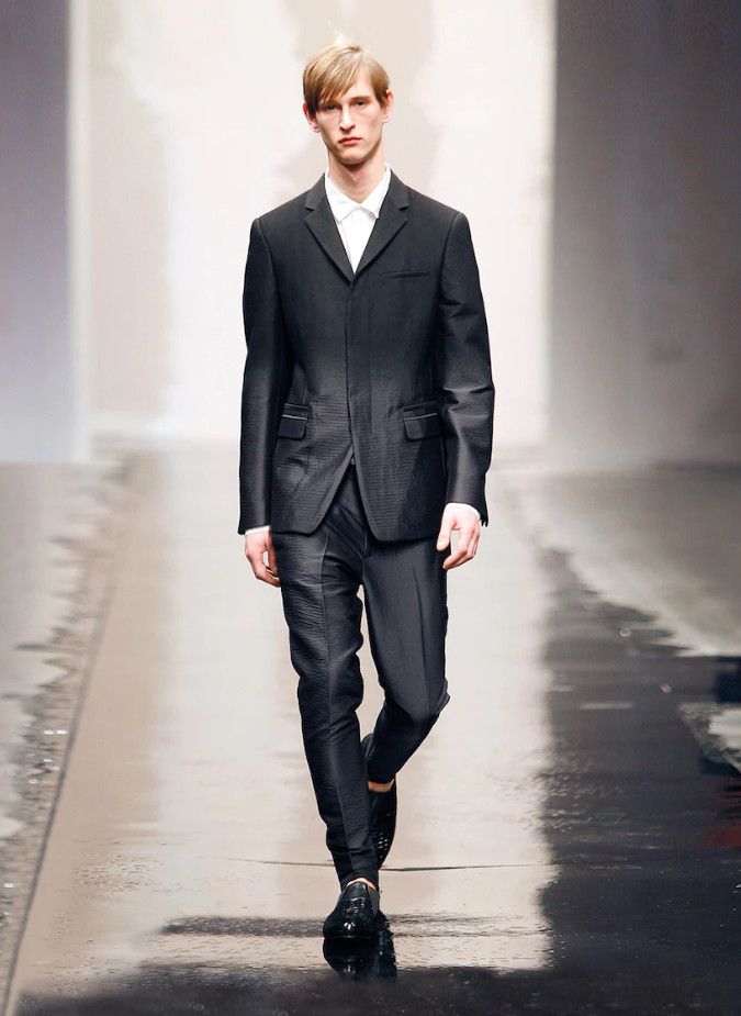 Prada Fused Silk / Wool Ombré Blazer FW 2007 Runway Size 48R - 9 Thumbnail