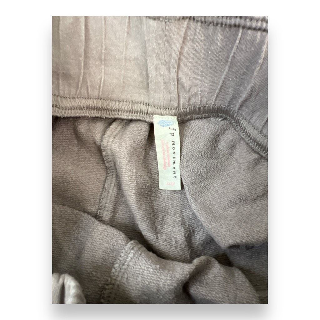 Free People Free People Movement Ruffle Distressed Gray Joggers Size Ext Size 26" / US 2 / IT 38 - 6 Thumbnail