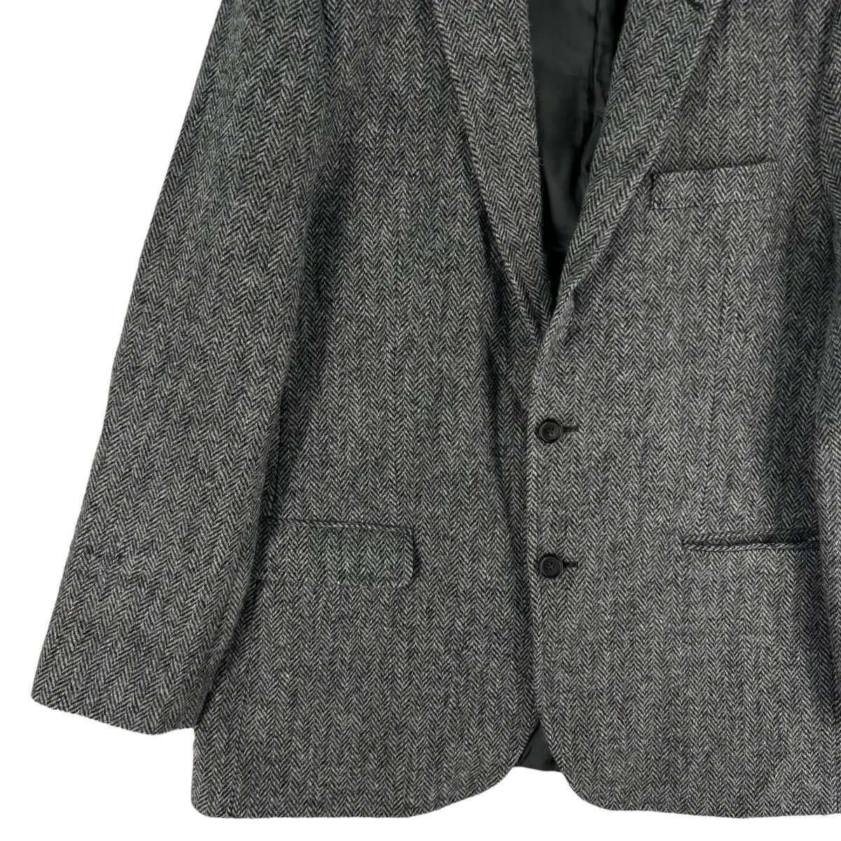 Harris Tweed 🔥VINTAGE WOOL JACKET HARRIS TWEED HERRINGBONE DOUBLE BREAST Size US M / EU 48-50 / 2 - 3 Thumbnail