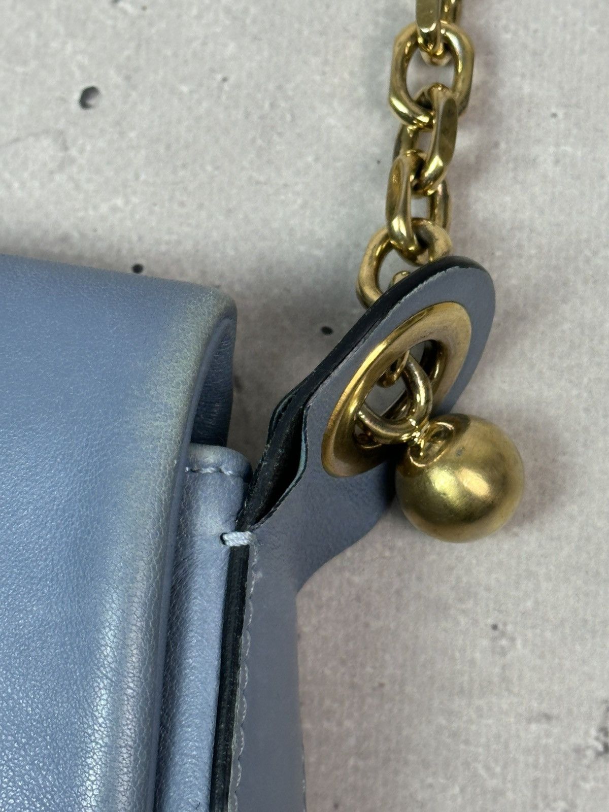 RED Valentino Red Valentino Leather Blue Handle Chain Made in Italy Bag Size ONE SIZE - 7 Thumbnail