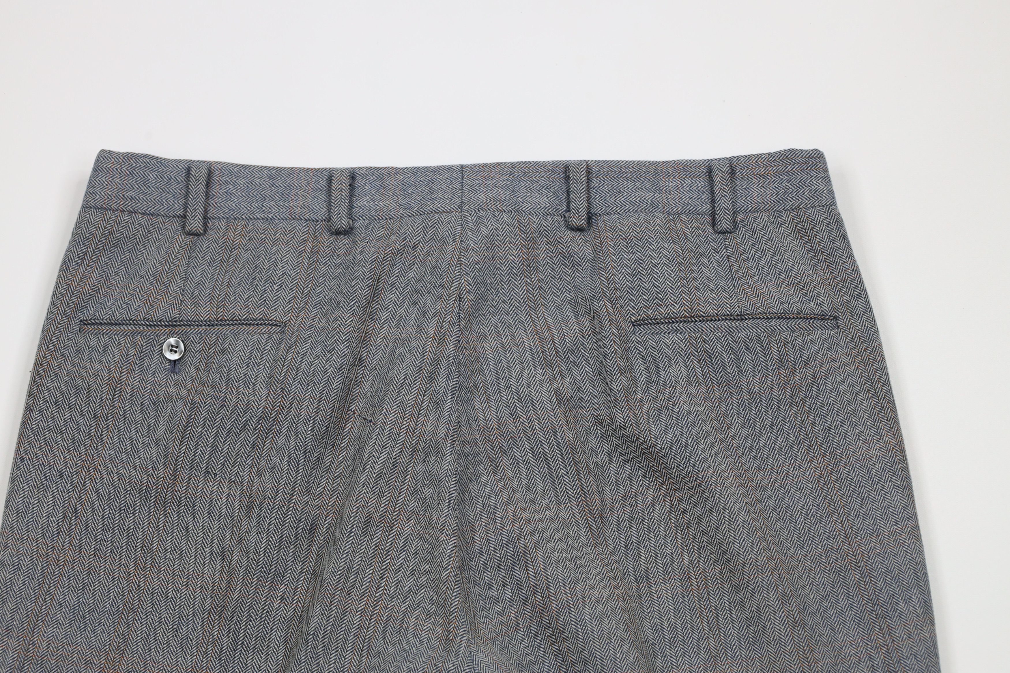 Vintage Vintage 60s 70s Streetwear Herringbone Wide Leg Pants USA Size US 36 / EU 52 - 11 Thumbnail
