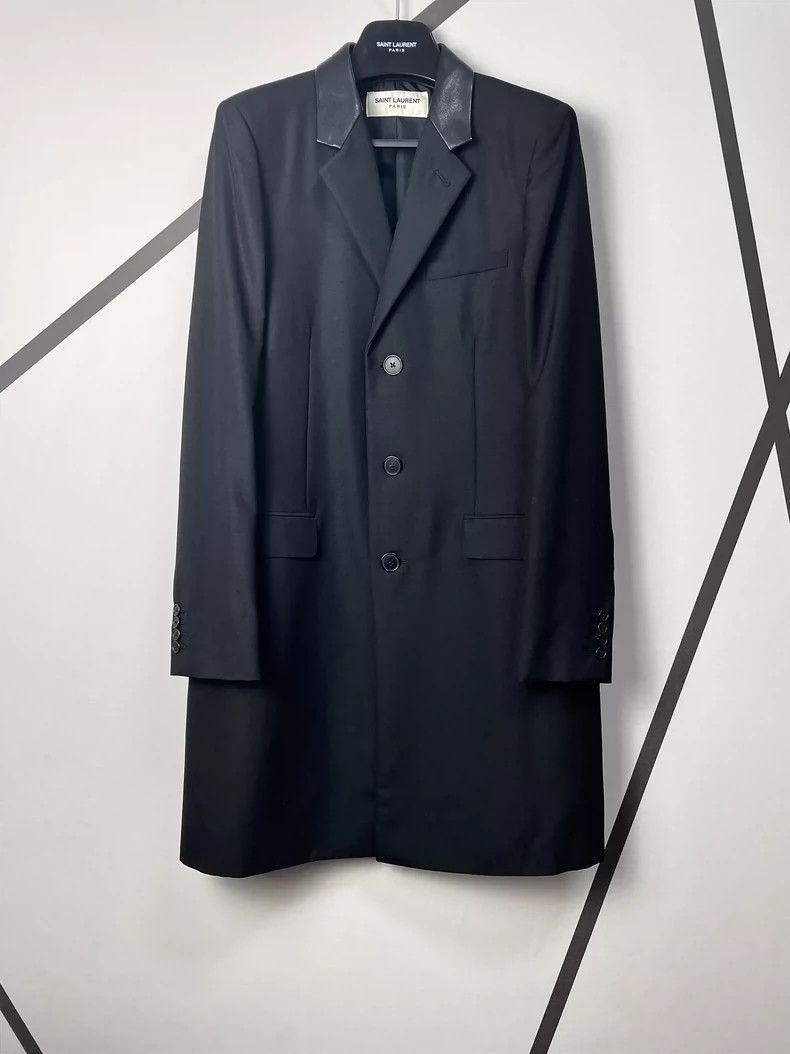 Saint Laurent Paris Saint Laurent Paris Black leather coat-2506 Size US M / EU 48-50 / 2 - 1 Thumbnail