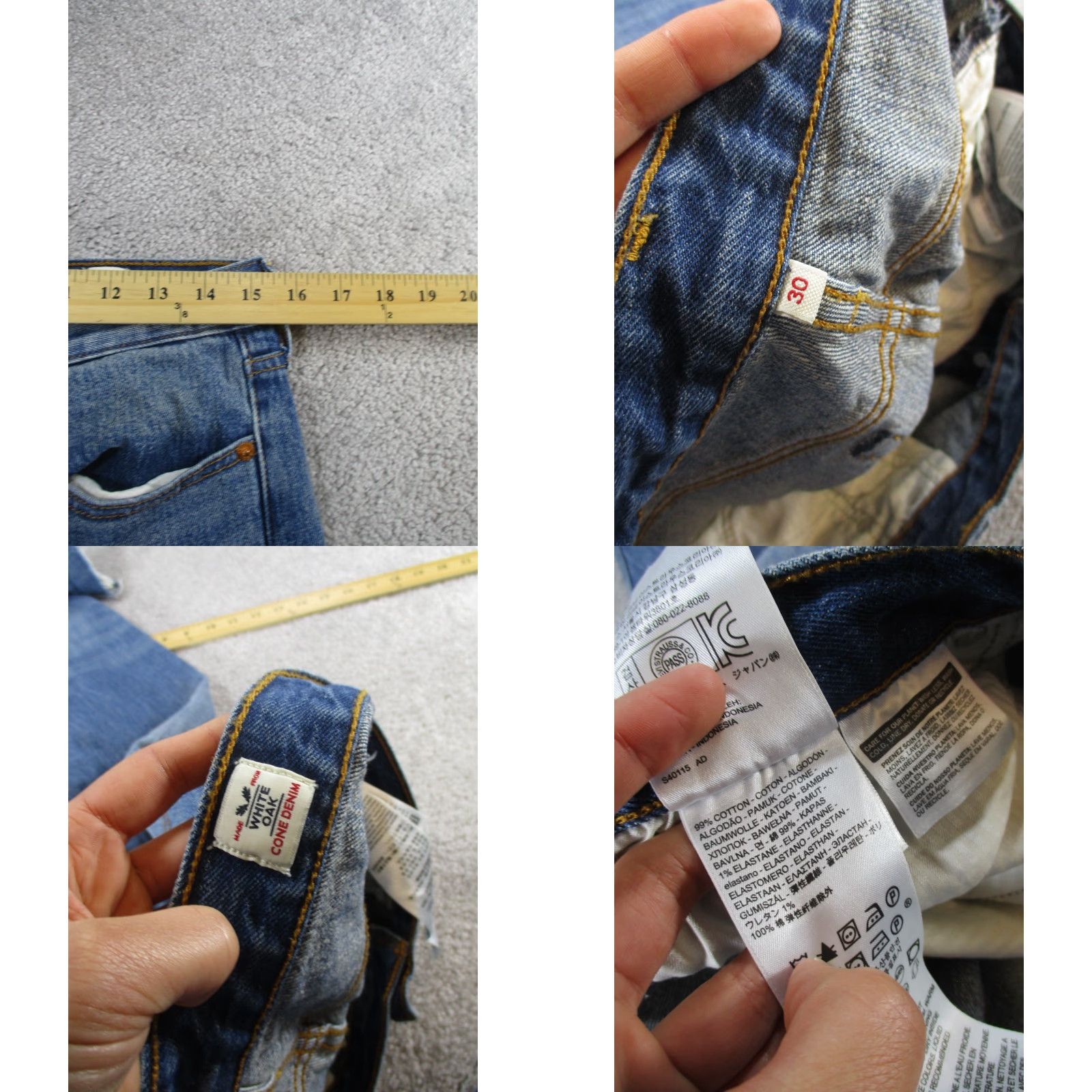 Levi's Levi's Jeans Women 30 Blue Medium Wash Button Fly Tapered High Rise Denim Womens Size 30" / US 8 / IT 44 - 8 Thumbnail