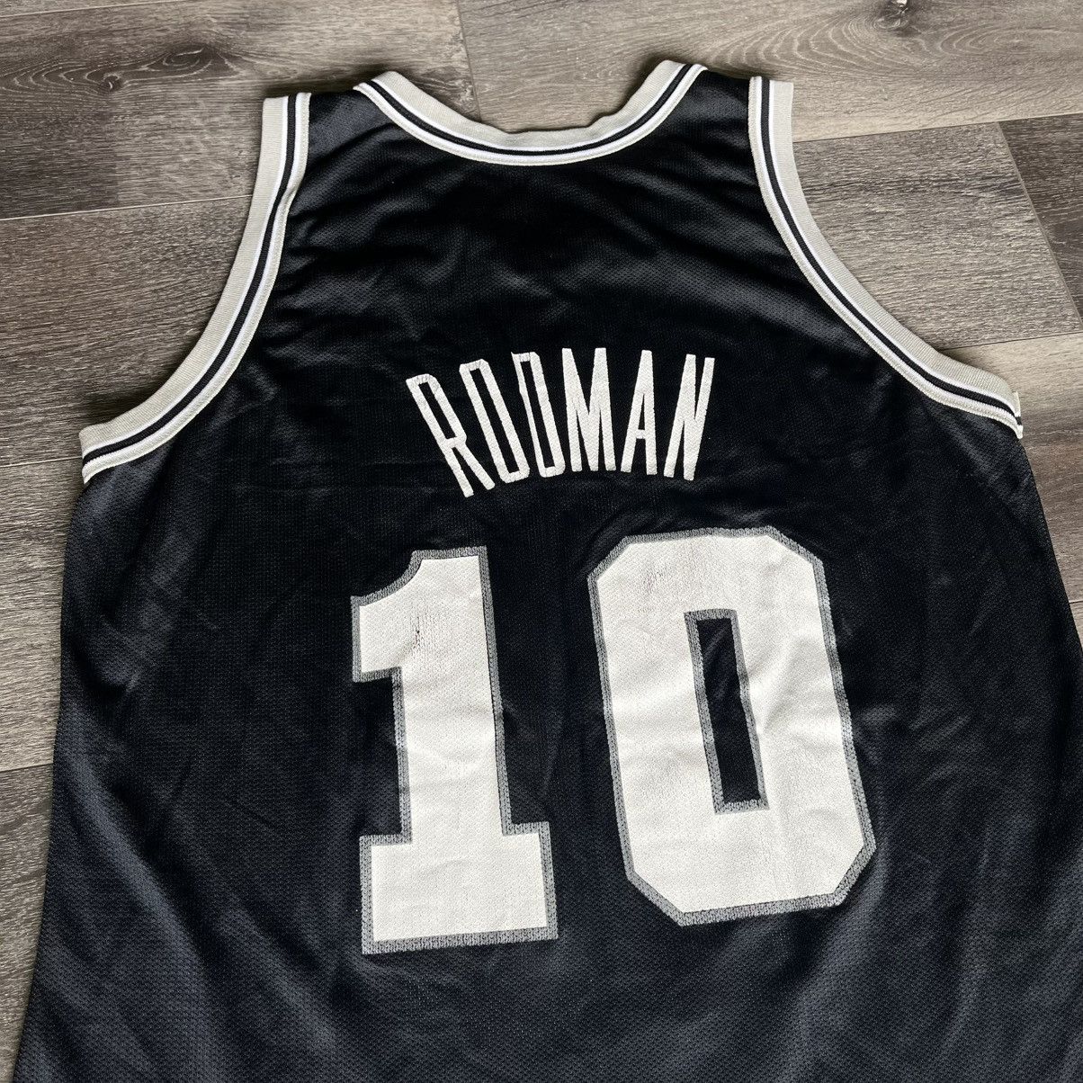 Champion × NBA × Vintage Vintage 90s NBA San Antonio Spurs Dennis Rodman Away Jersey Size US L / EU 52-54 / 3 - 6 Thumbnail