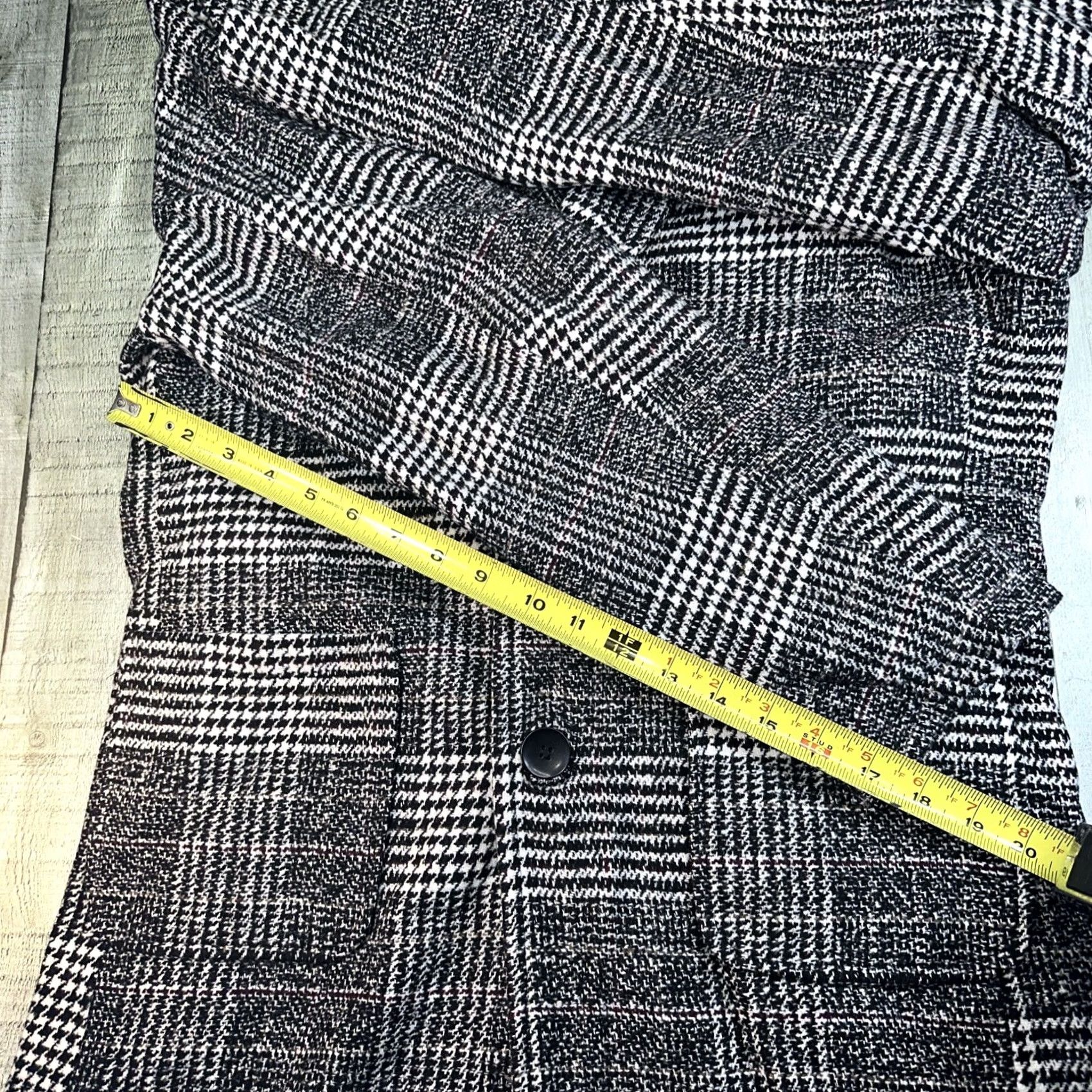Vintage VINTAGE Uaneo Coat Unisex Black And White Checkered Overcoat 2X Big Mens Ladies Womens Size US XXL / EU 58 / 5 - 3 Thumbnail
