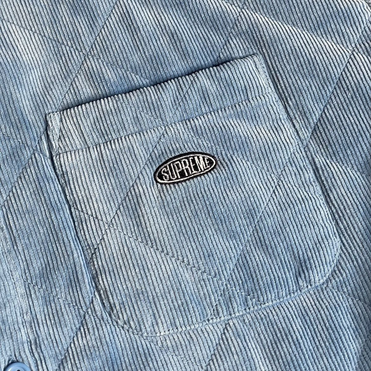 Supreme Supreme Quilted Corduroy Shirt Size XL Size US XL / EU 56 / 4 - 2 Thumbnail