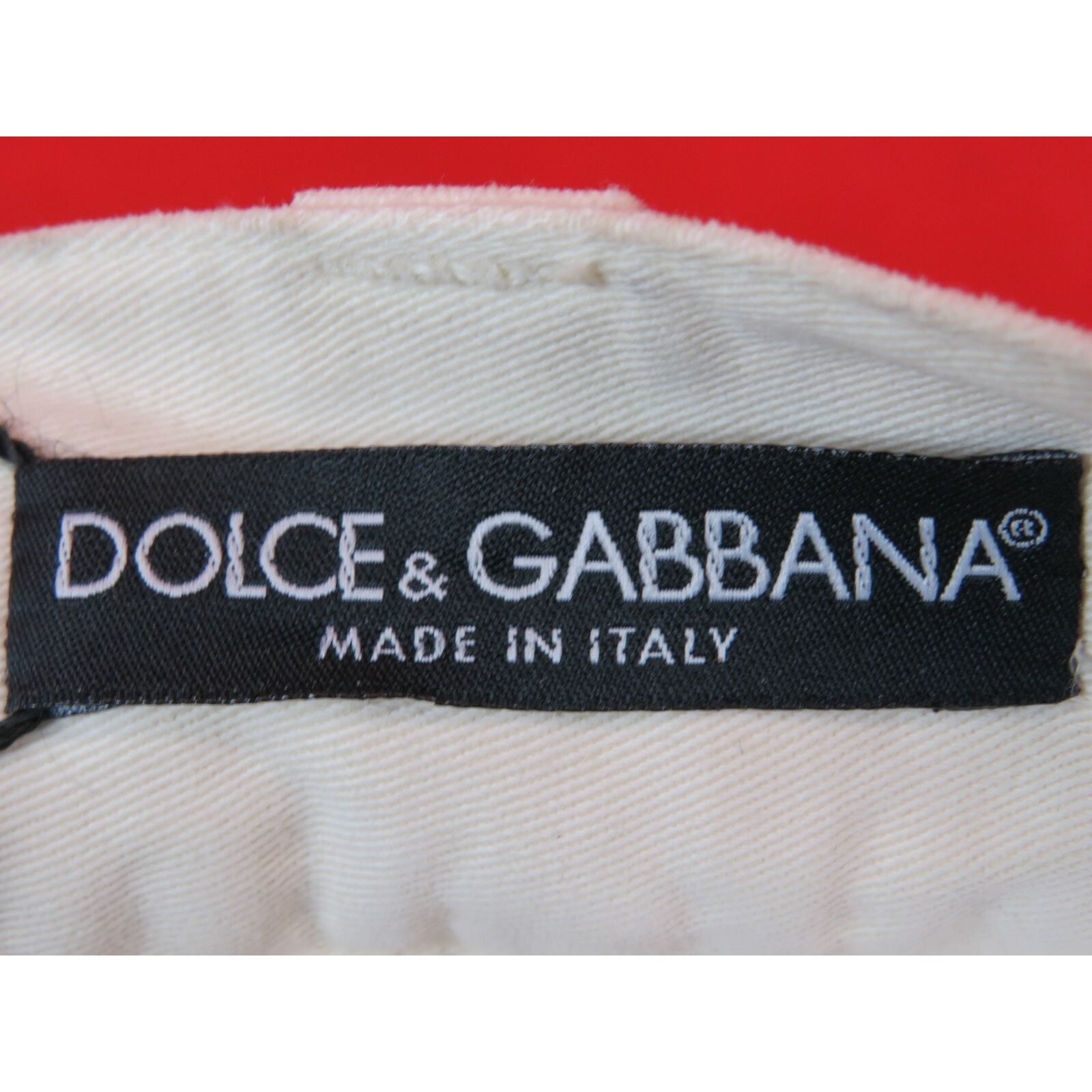 Dolce & Gabbana DOLCE GABBANA STRAIGHT LEG BEIGE COTTON PANTS JEANS S ITALY Size 30" / US 8 / IT 44 - 6 Thumbnail