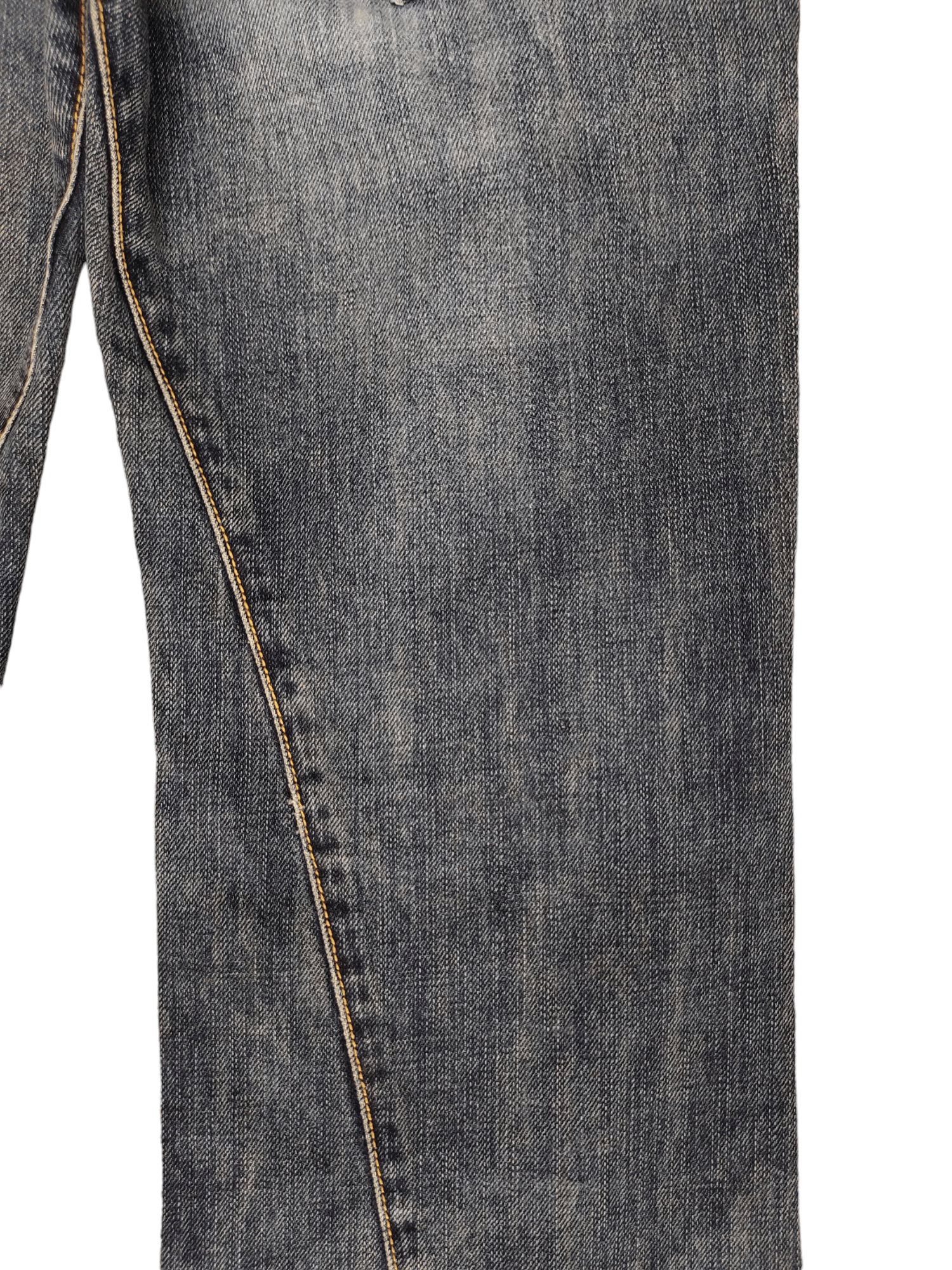 If Six Was Nine Flare Jeans Michel Klein Distress Faded Bootcut Y2k Street Size US 30 / EU 46 - 6 Thumbnail