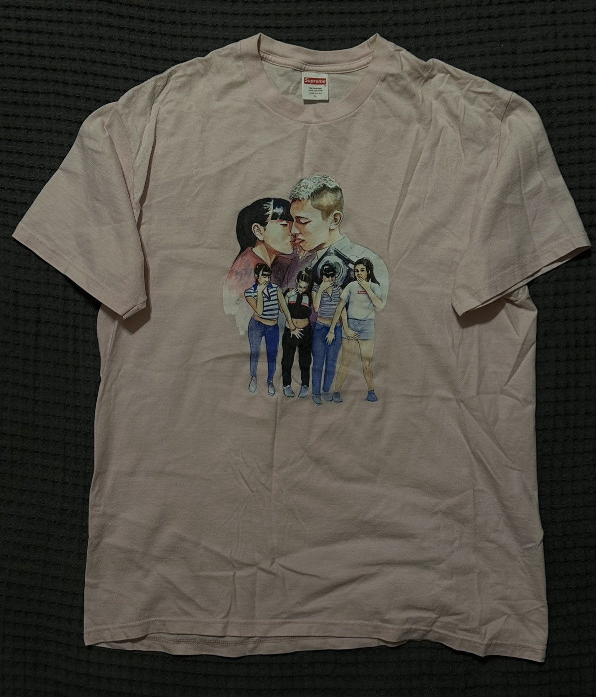 Supreme Supreme Kiss Tee Pink Size Large Size US L / EU 52-54 / 3 - 2 Thumbnail