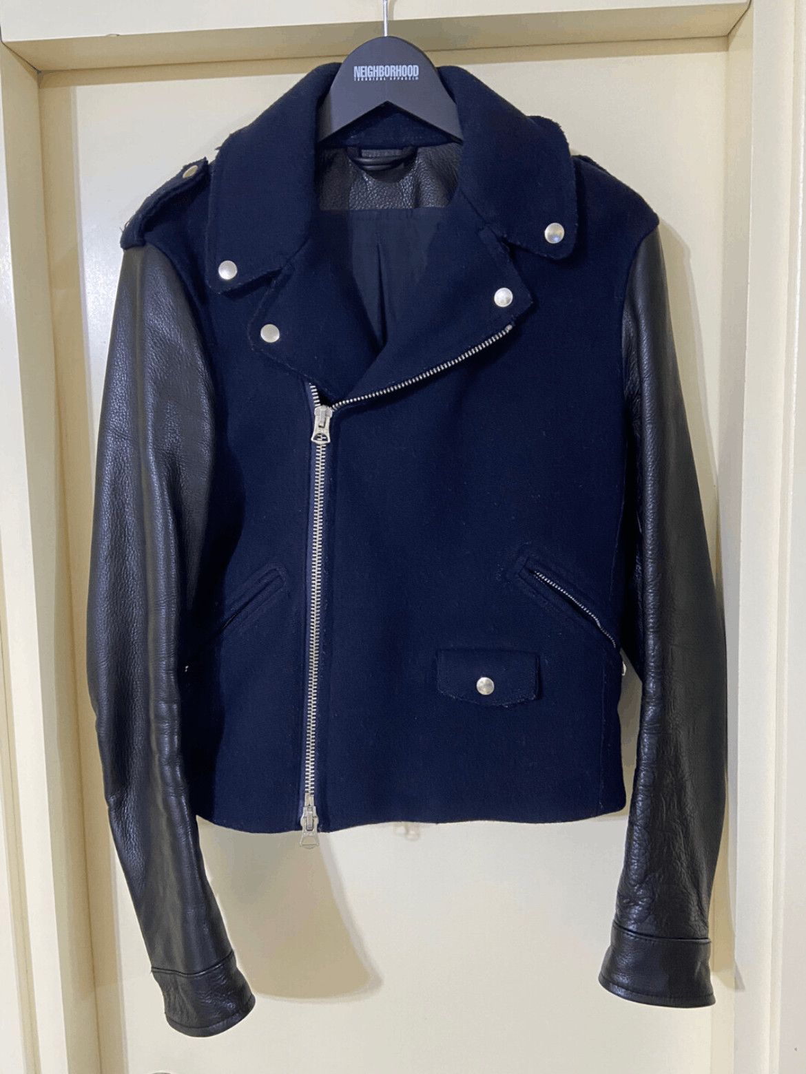 Acne Studios Sz 46 Acne Studios Leather Sleeves Jacket Size US S / EU 44-46 / 1 - 1 Thumbnail