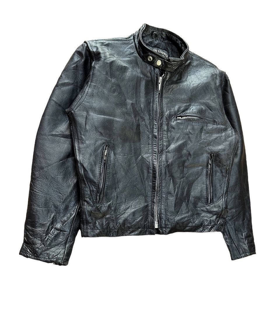 Genuine Leather Vtg EEZAN Genuine Leather Cafe Racer Jacket Size US S / EU 44-46 / 1 - 7 Thumbnail