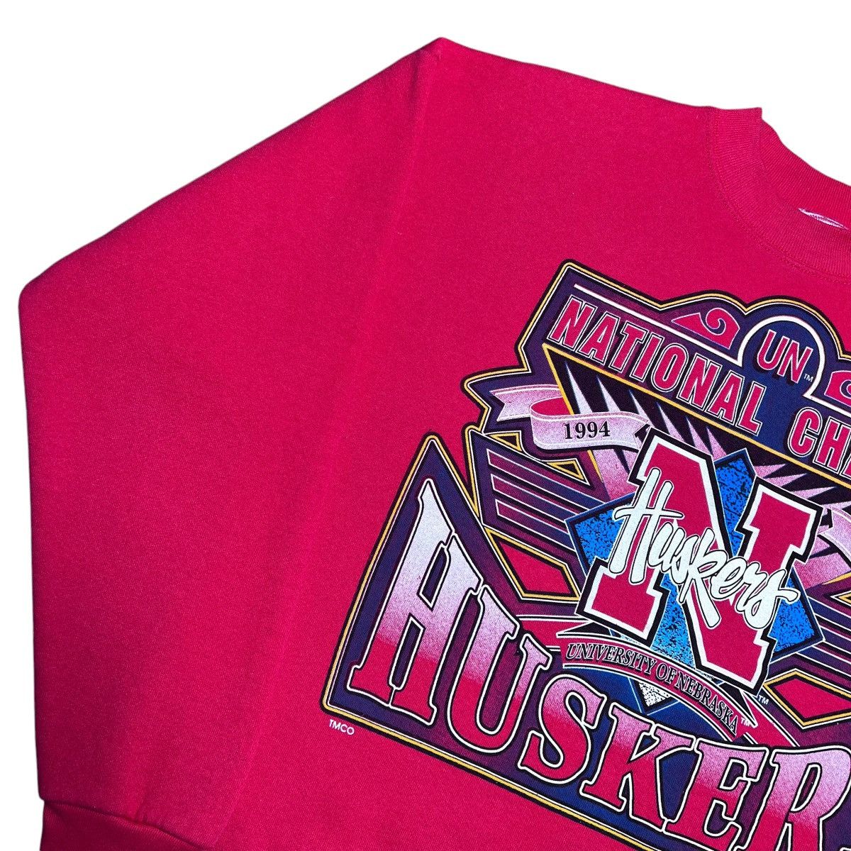 NCAA × Vintage Vtg 1994 NCAA Nebraska Huskers National Champions Sweatshirt Size US XL / EU 56 / 4 - 14 Thumbnail