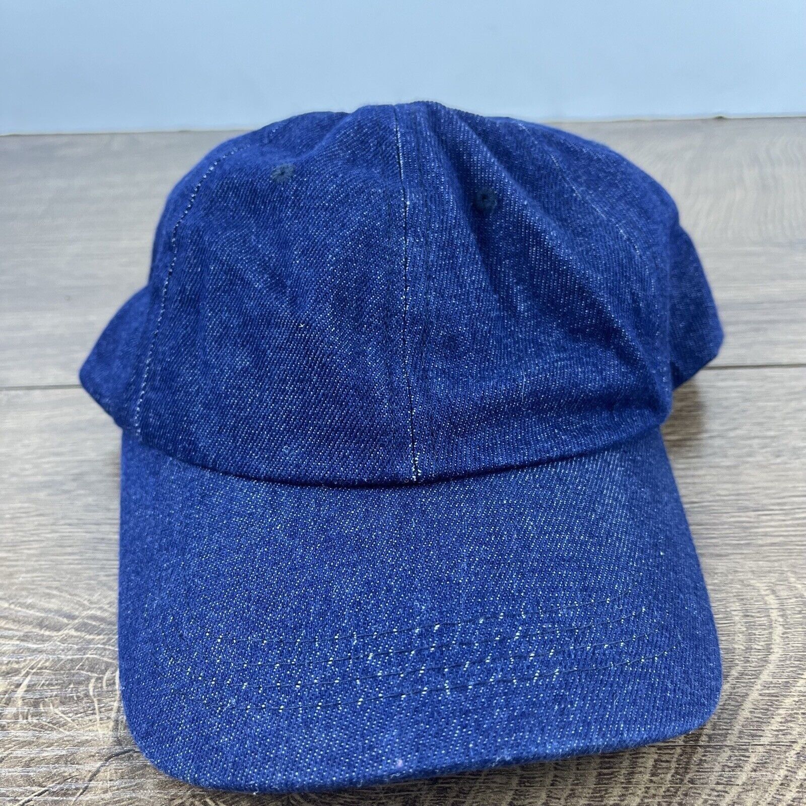 Other Blue Jean Hat Blue Cap Adjustable Blue Adult Size Hat Size ONE SIZE - 3 Thumbnail